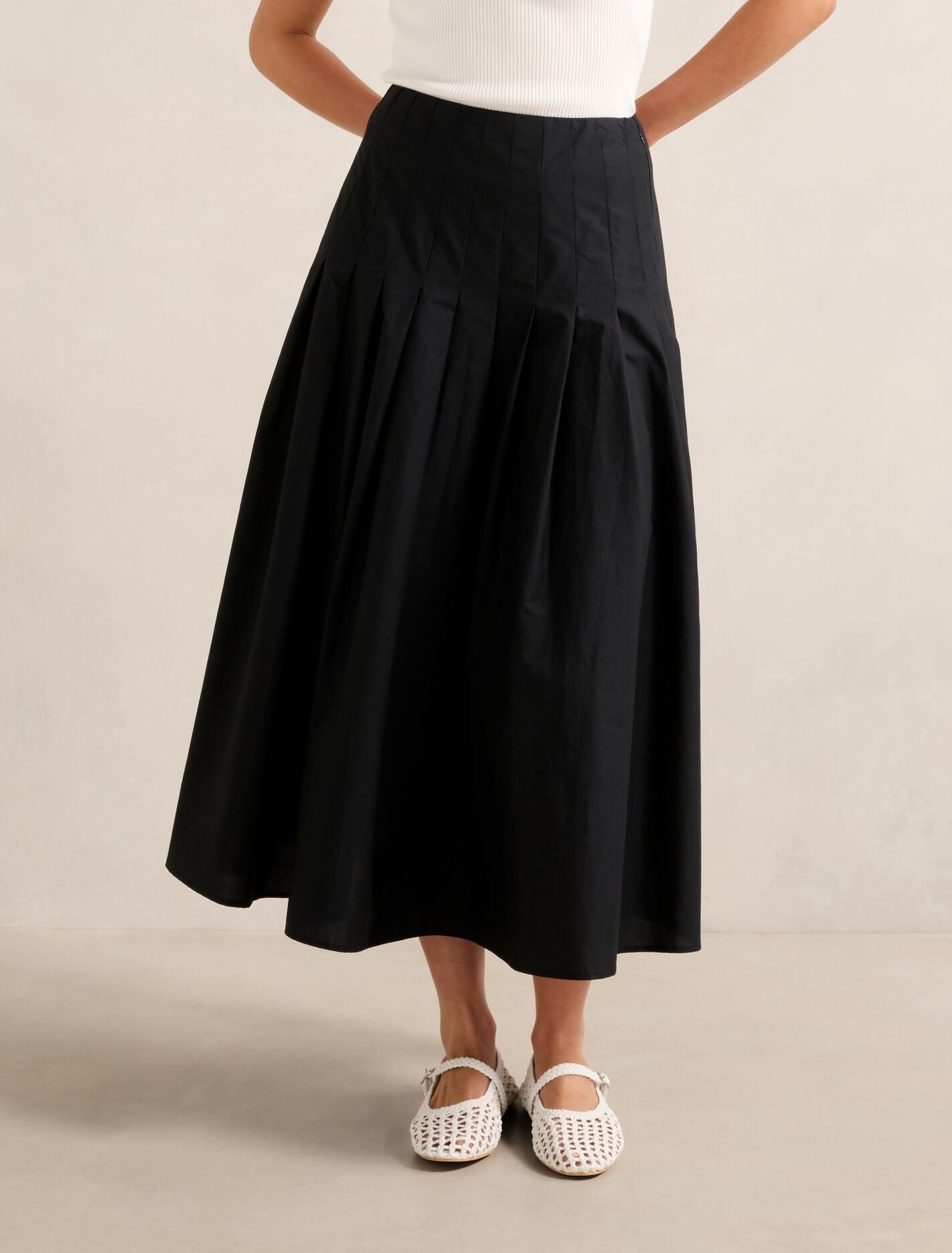 Sasha Pleated Maxi Skirt
