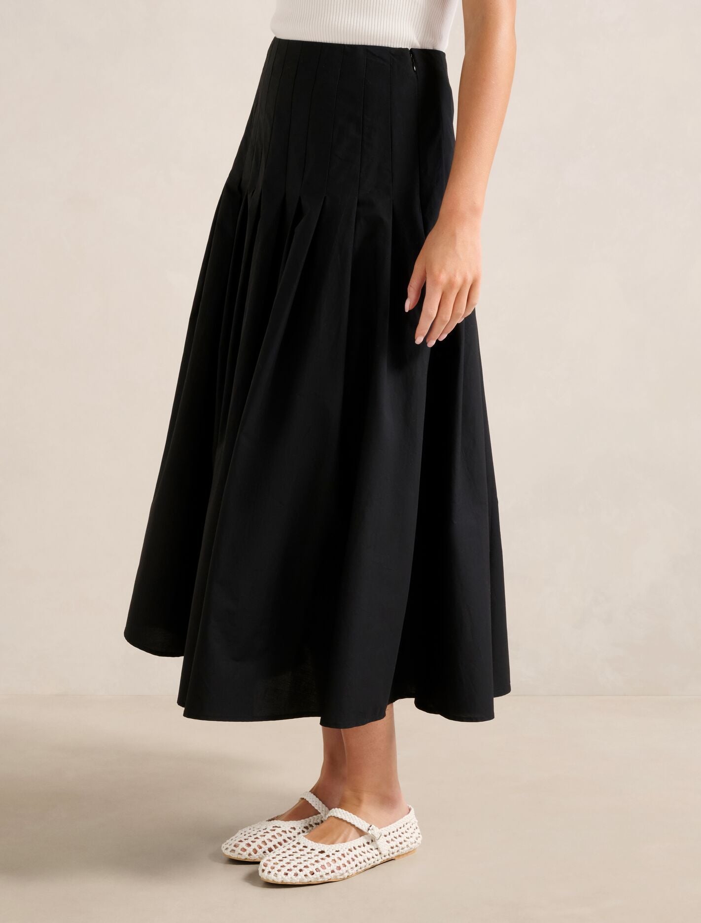 Sasha Pleated Maxi Skirt