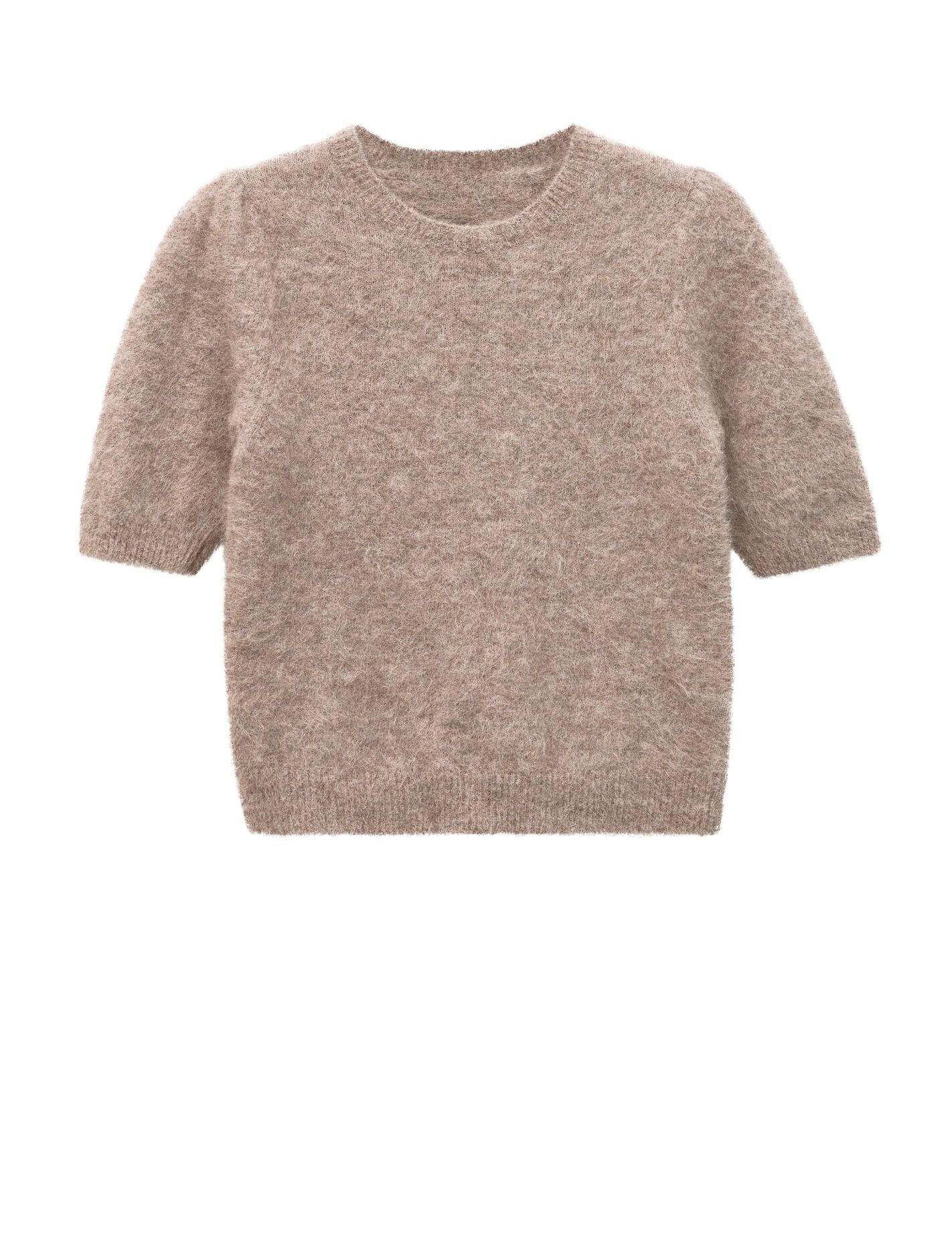 Giselle Short Sleeve Fluffy Knit T-shirt Forever New