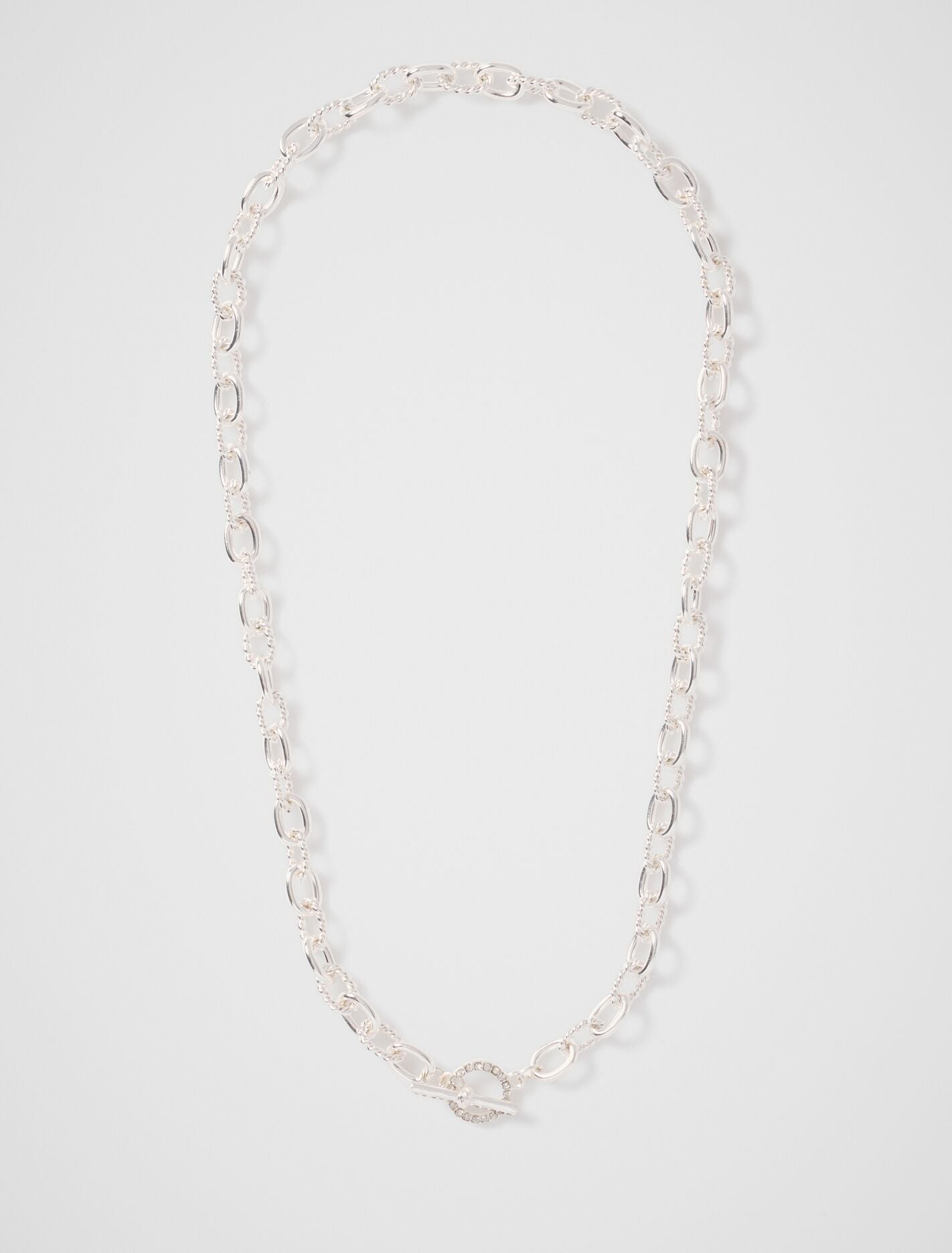 Talia T-Bar Necklace 0 Silver Forever New