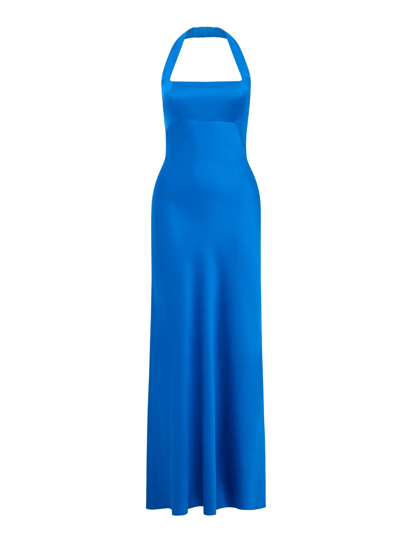 April Open Back Satin Maxi Dress