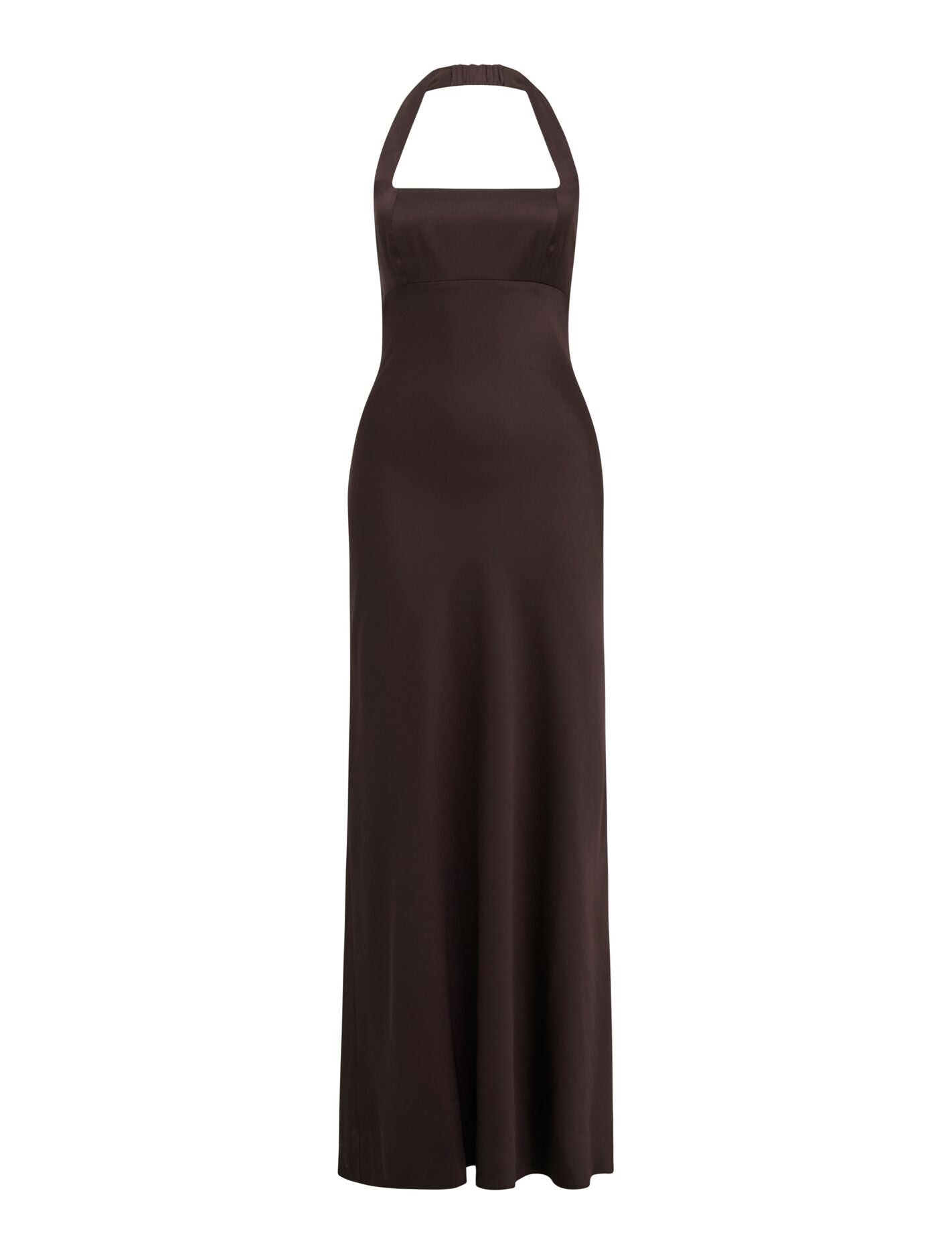 April Open Back Satin Maxi Dress