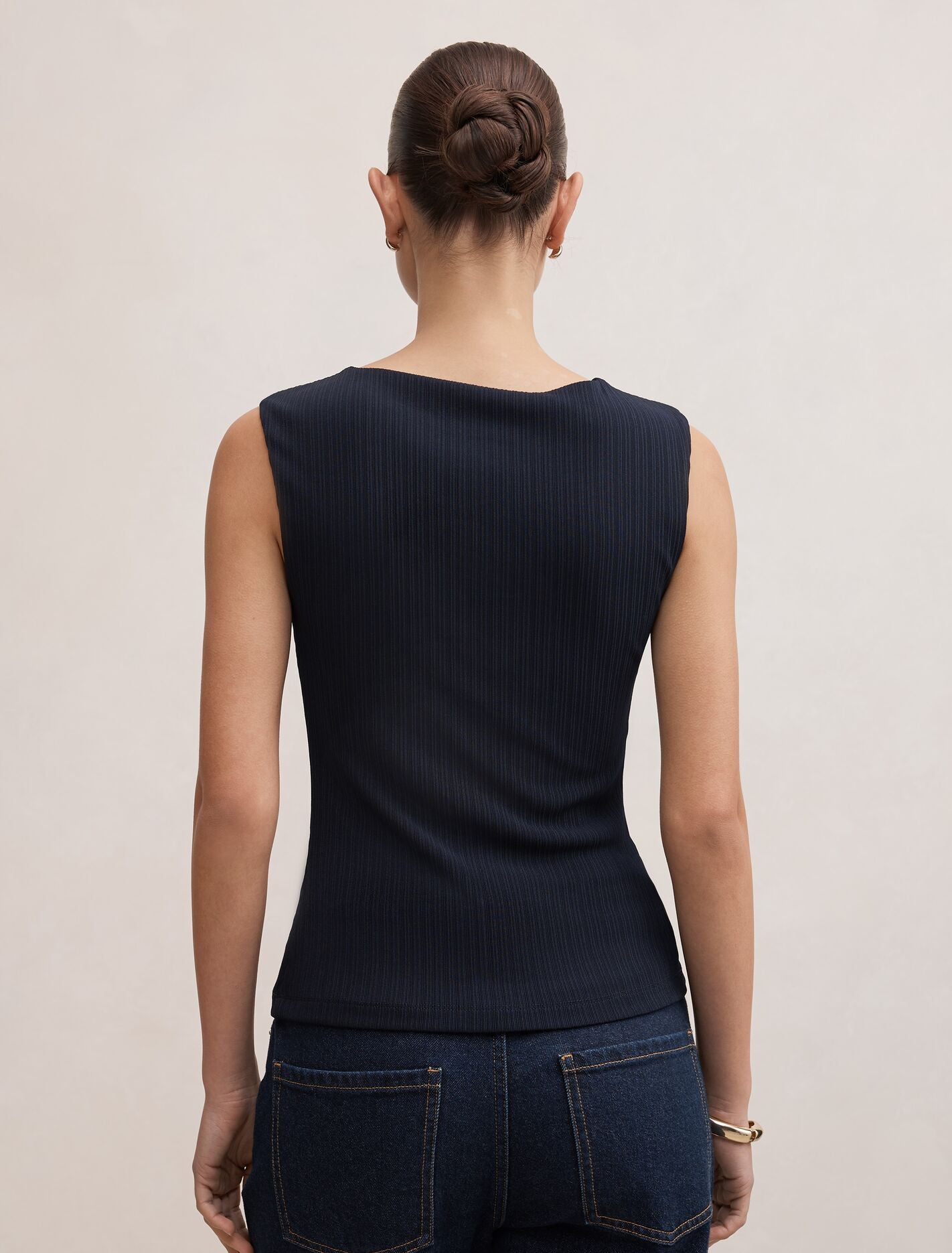 Frankie Boat Neck Tank Top Forever New