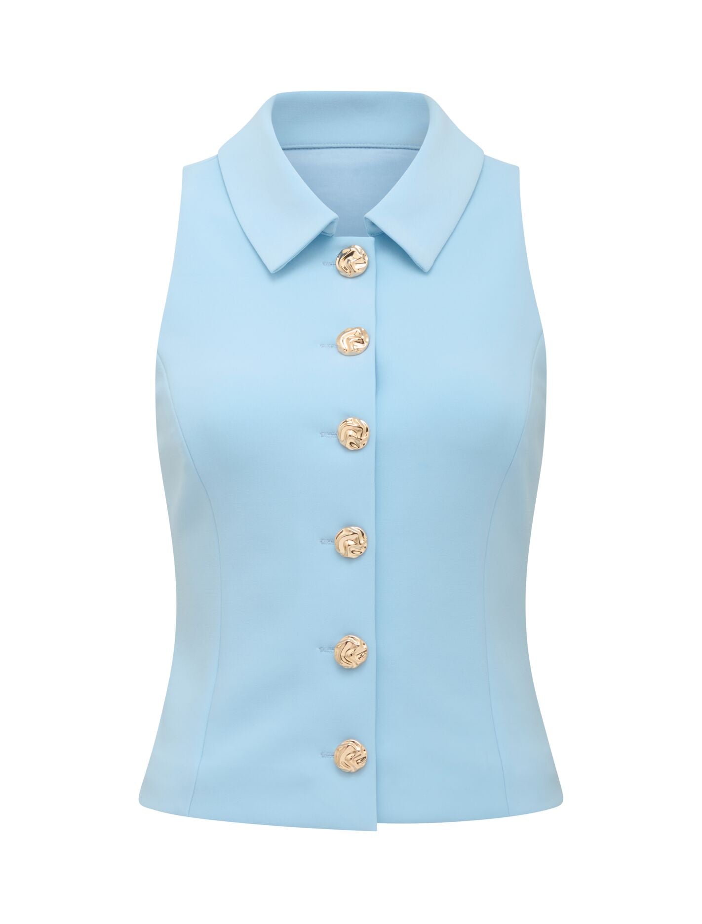 Tilly Button Detail Halter Top