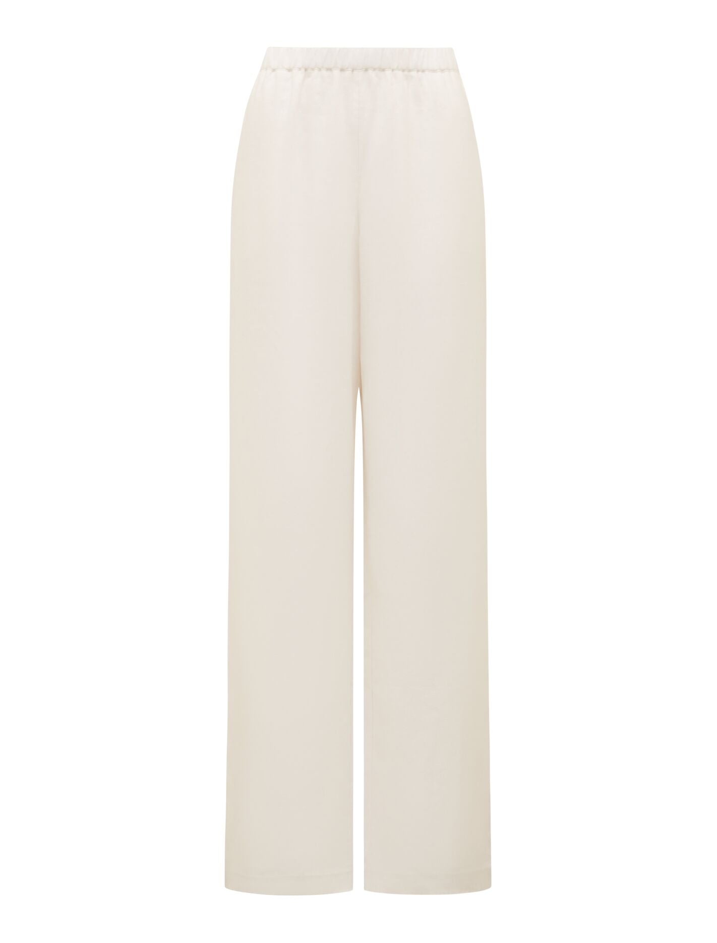 Ally Linen Elastic Wide Leg Pants