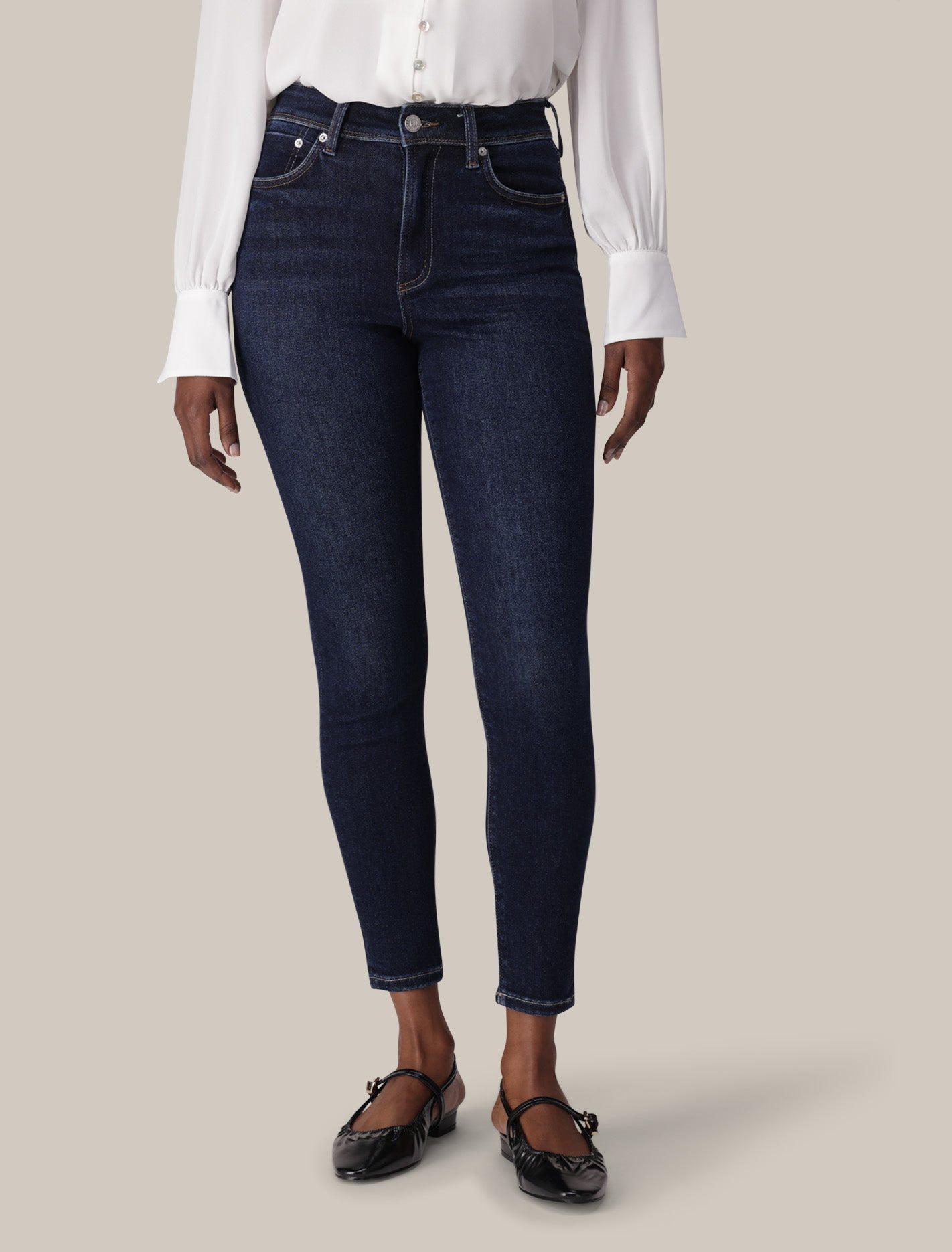Nala Mid-Rise Jeans Dark Wash Forever New