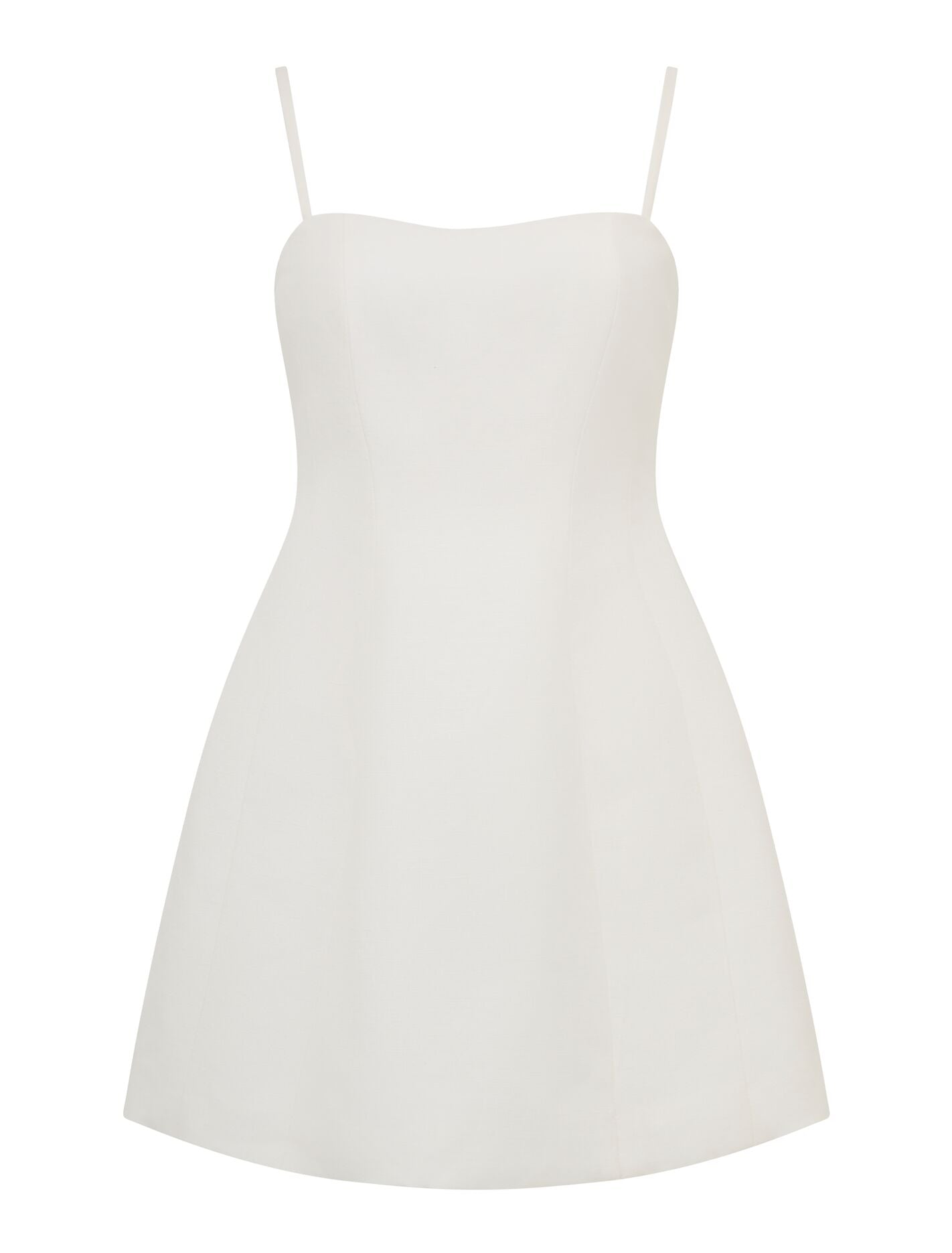 Maura Structured Linen Mini Dress Forever New