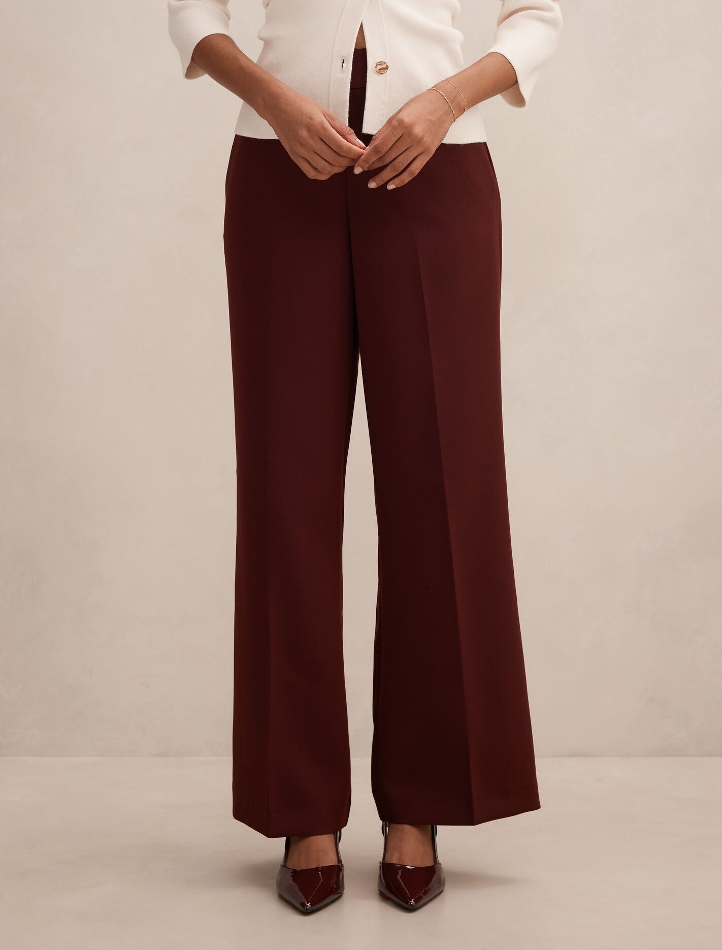 Marissa Petite Wide Leg Pants Shiraz | Forever New