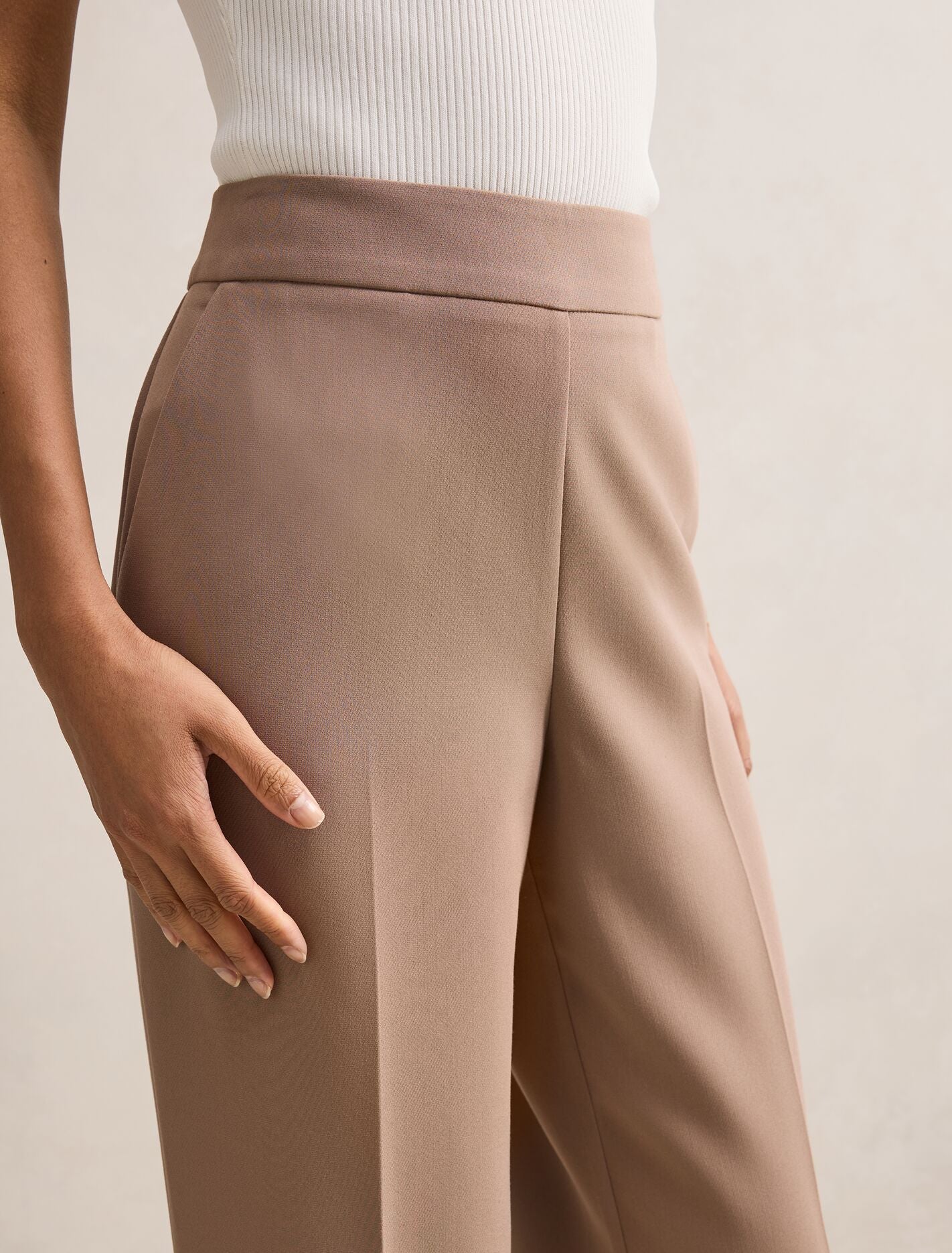 Marissa Petite Wide Leg Pants Oak | Forever New Marissa Petite Wide Leg Pants Oak | Forever New