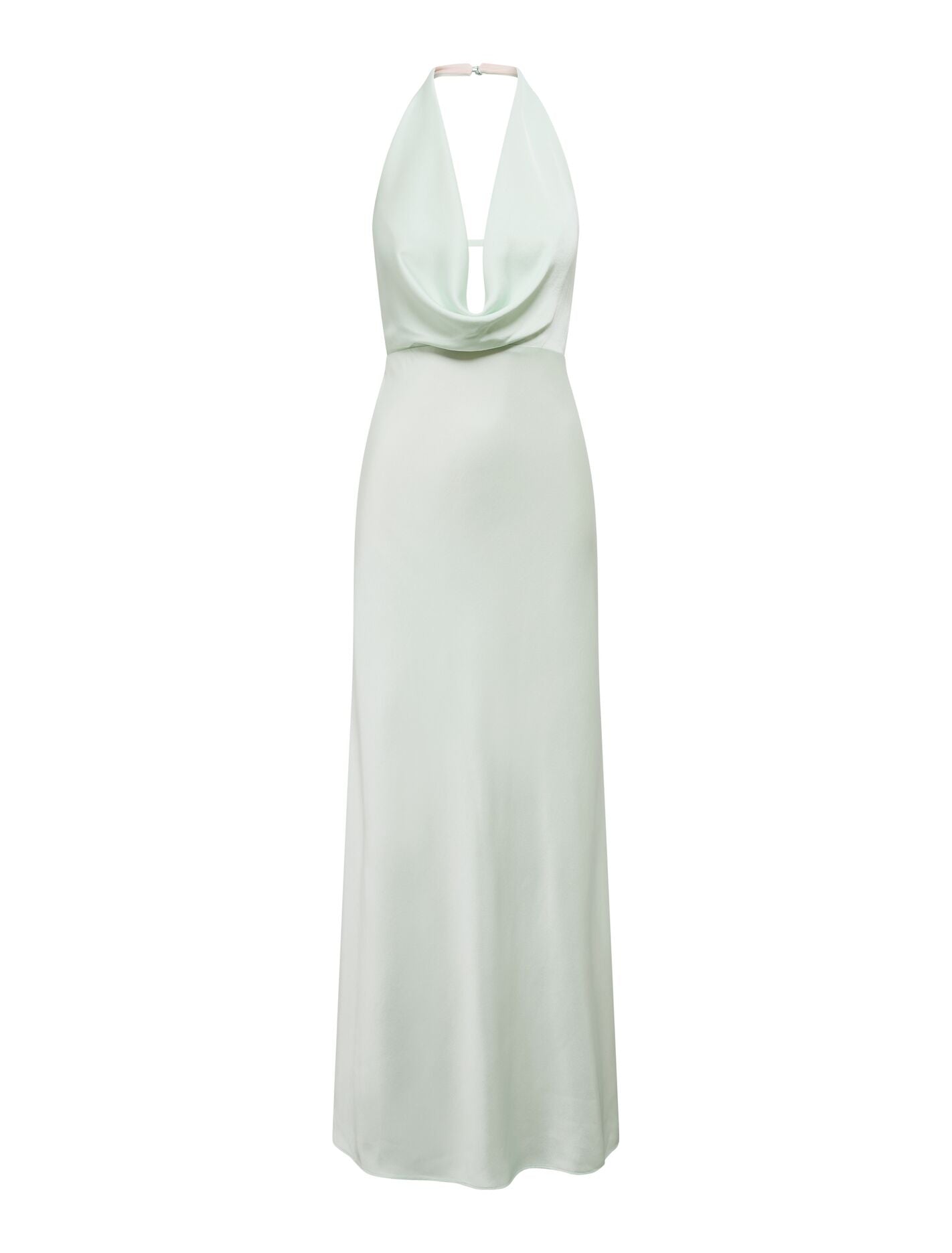 Becca Cowl Halter Satin Dress Forever New