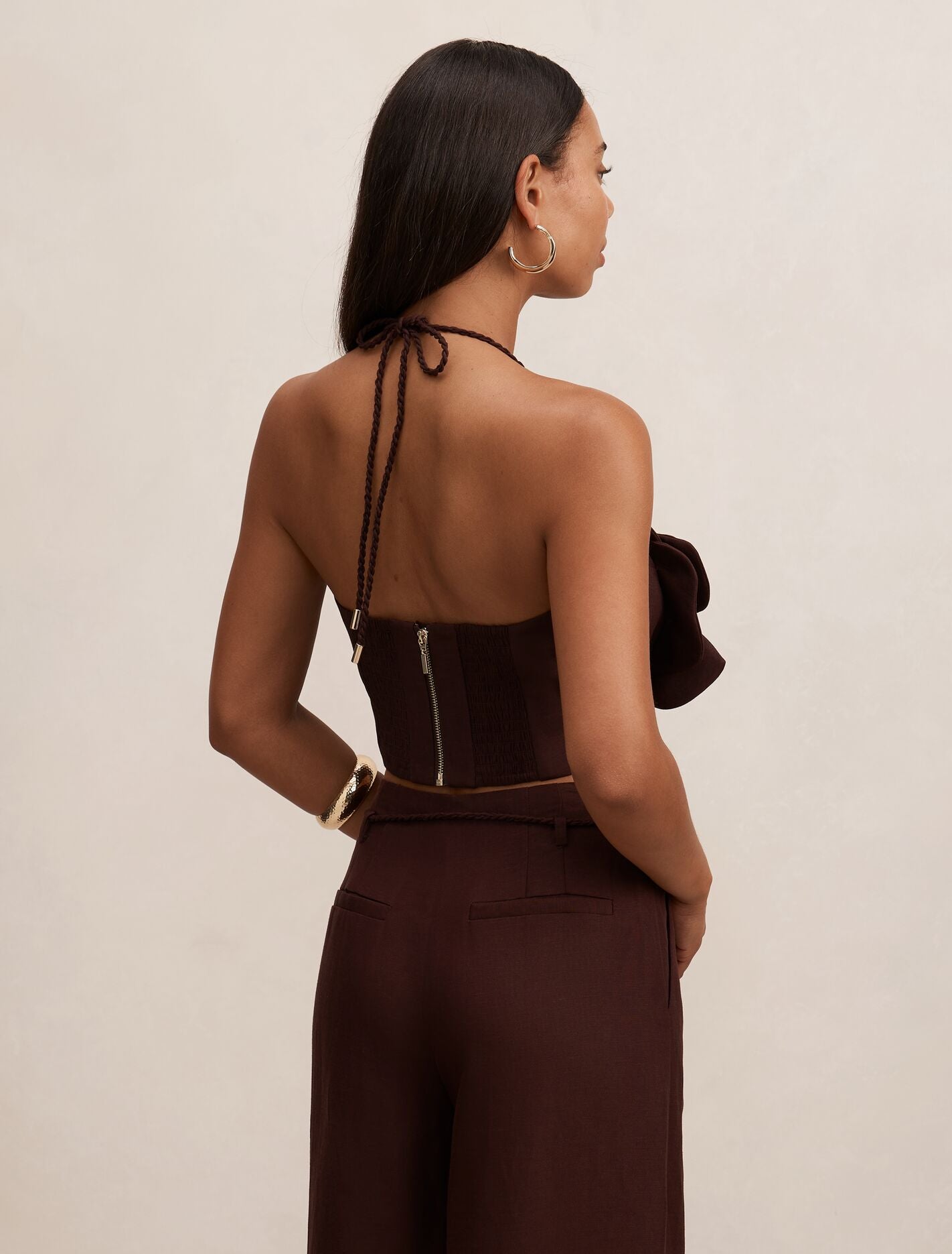 Myla Flower Detail Top Chocolate Set | Forever New