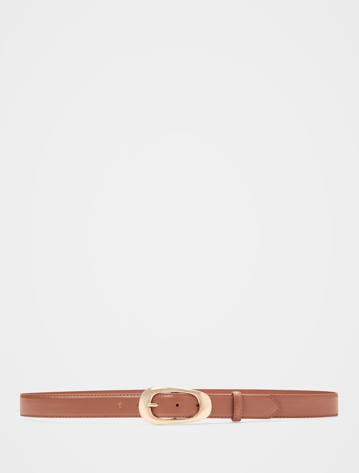 Carla Curve Buckle Belt Tan Forever New