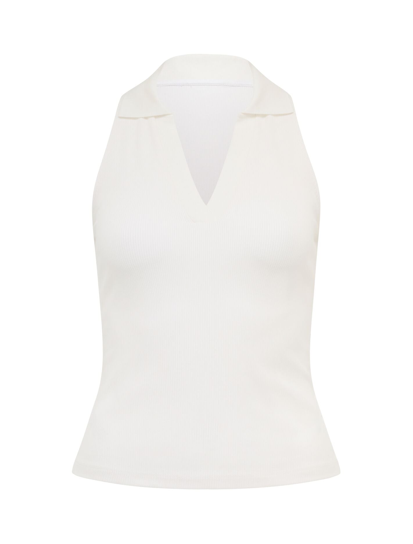 Clover Collared Halter Top Forever New