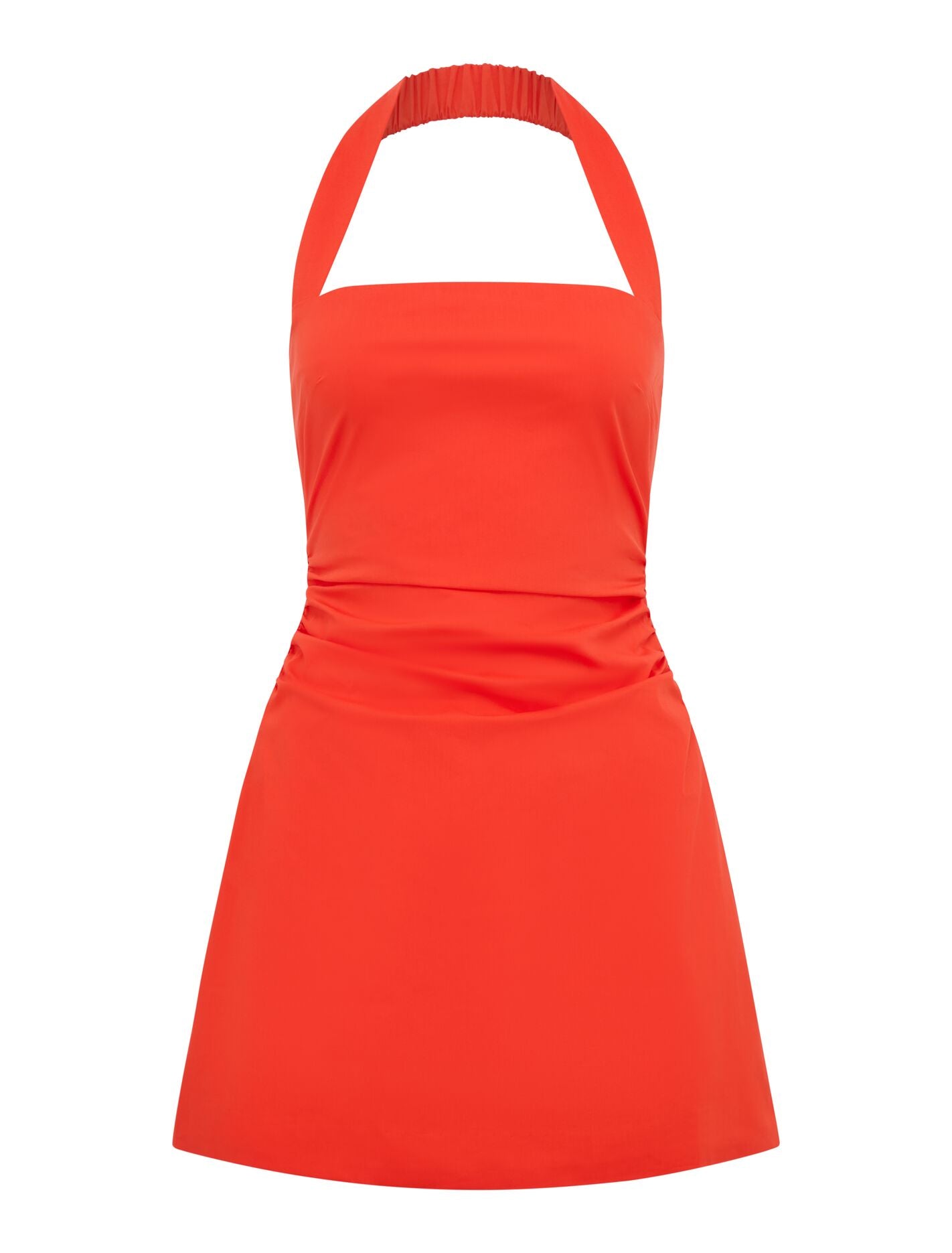 Imogen Stretch Cotton Halter Mini Dress