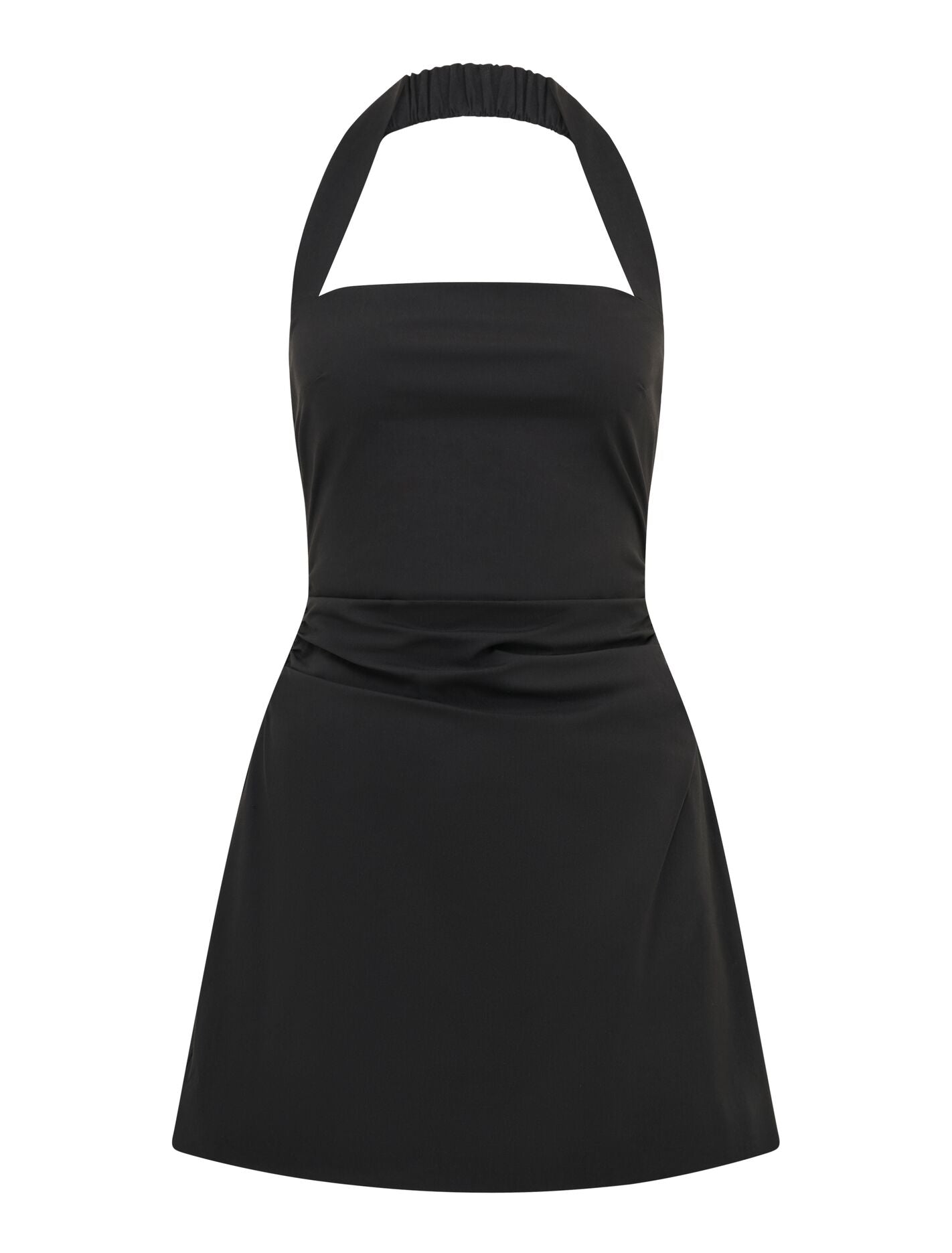 Imogen Stretch Cotton Halter Mini Dress
