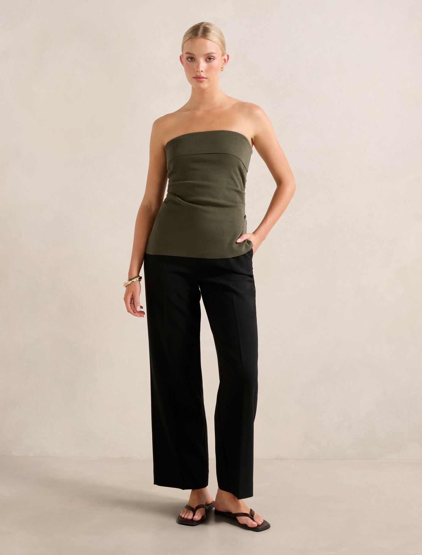 Sofia Asymmetric Knit Top
