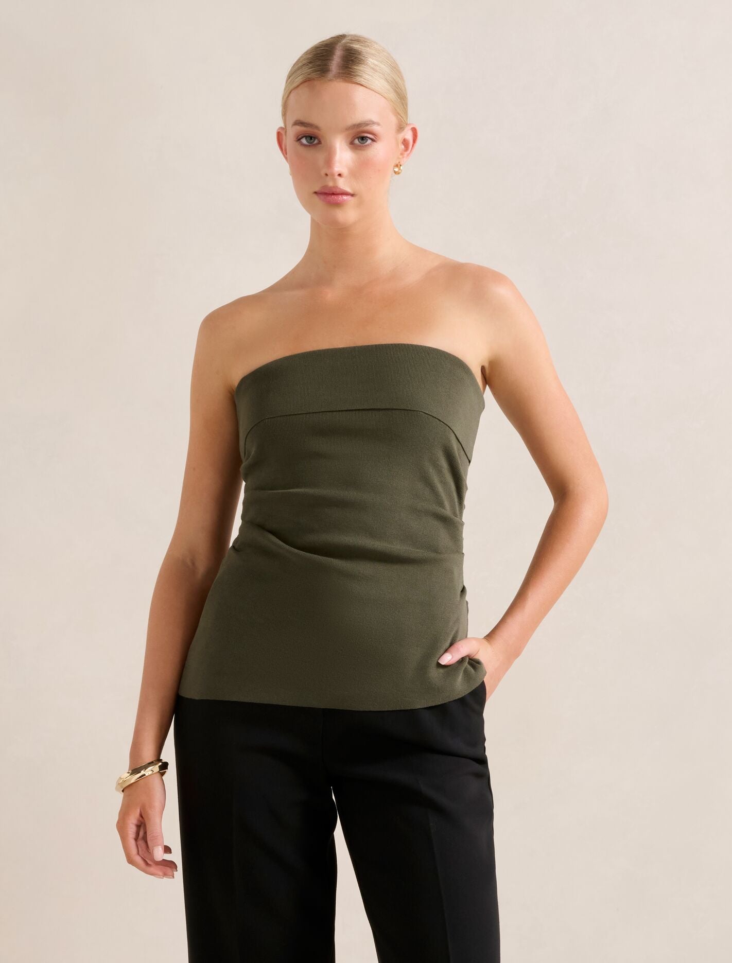 Sofia Asymmetric Knit Top
