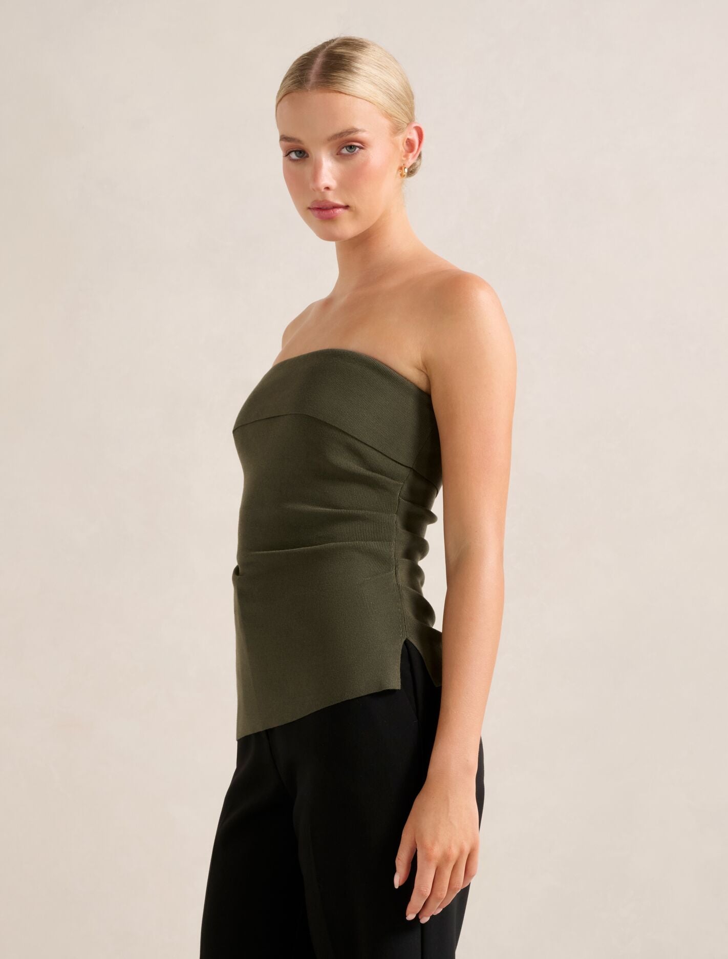 Sofia Asymmetric Knit Top