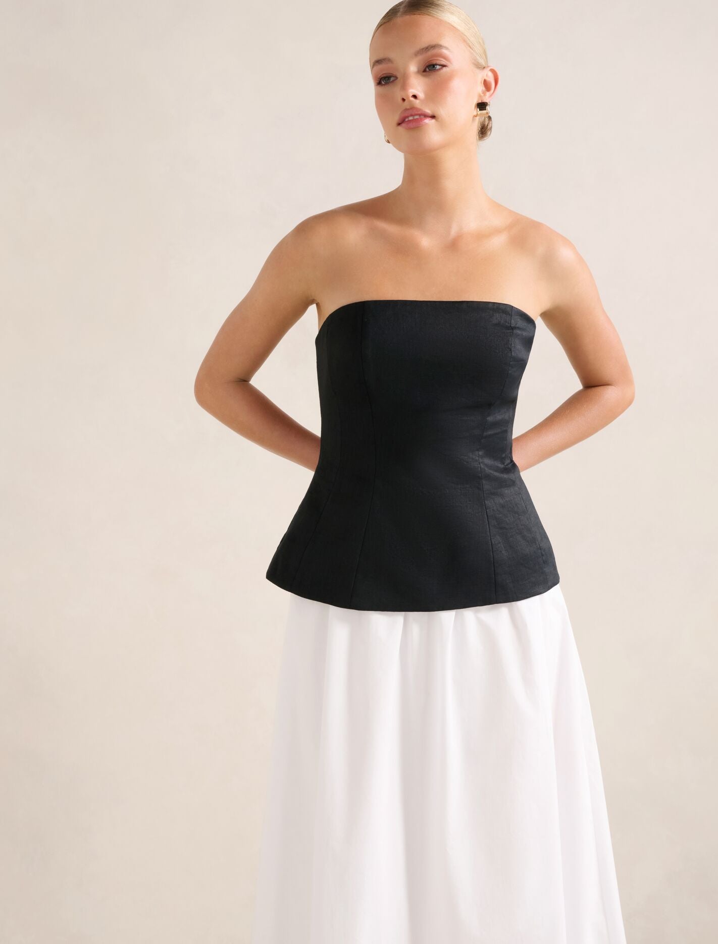 Helena Strapless 2 In 1 Midi Dress