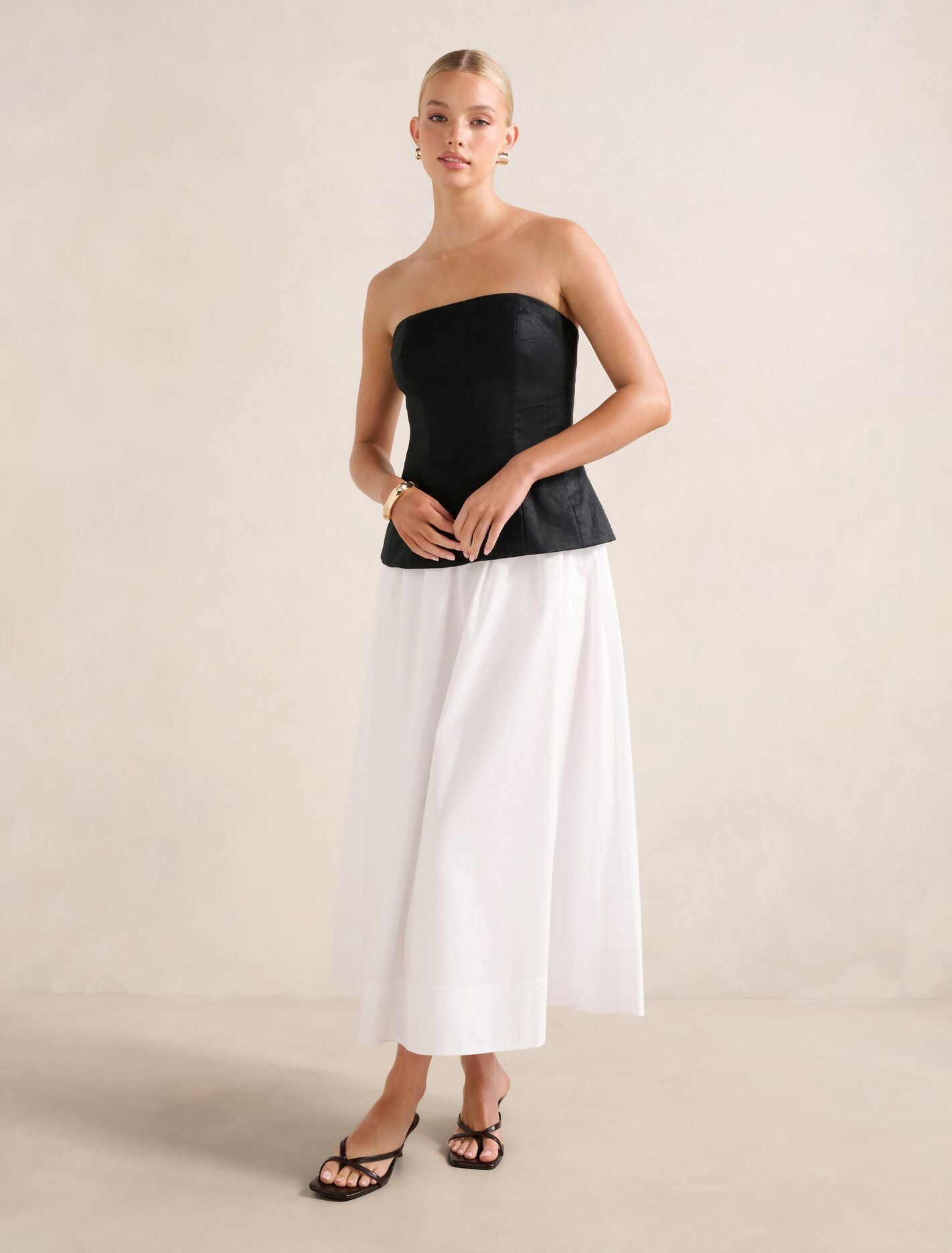 Helena Strapless 2 In 1 Midi Dress