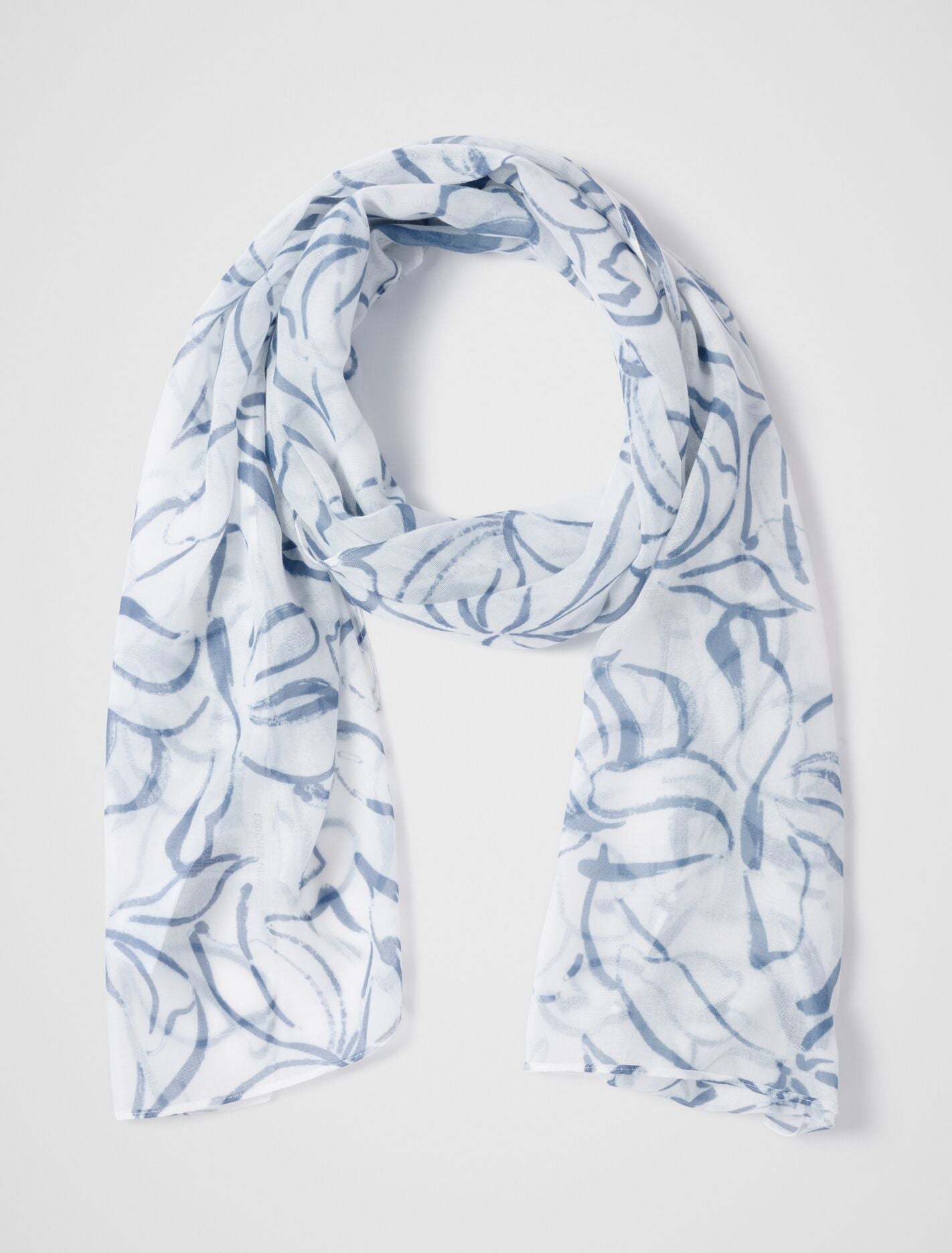 Eden Floral Print Lightweight Scarf