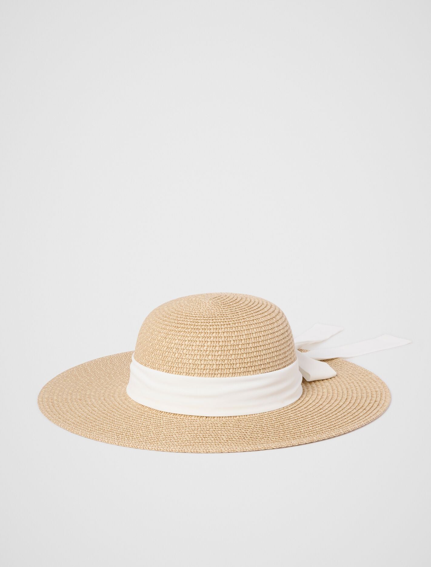Fia Floppy Chiffon Detail Hat 0 Natural White Forever New