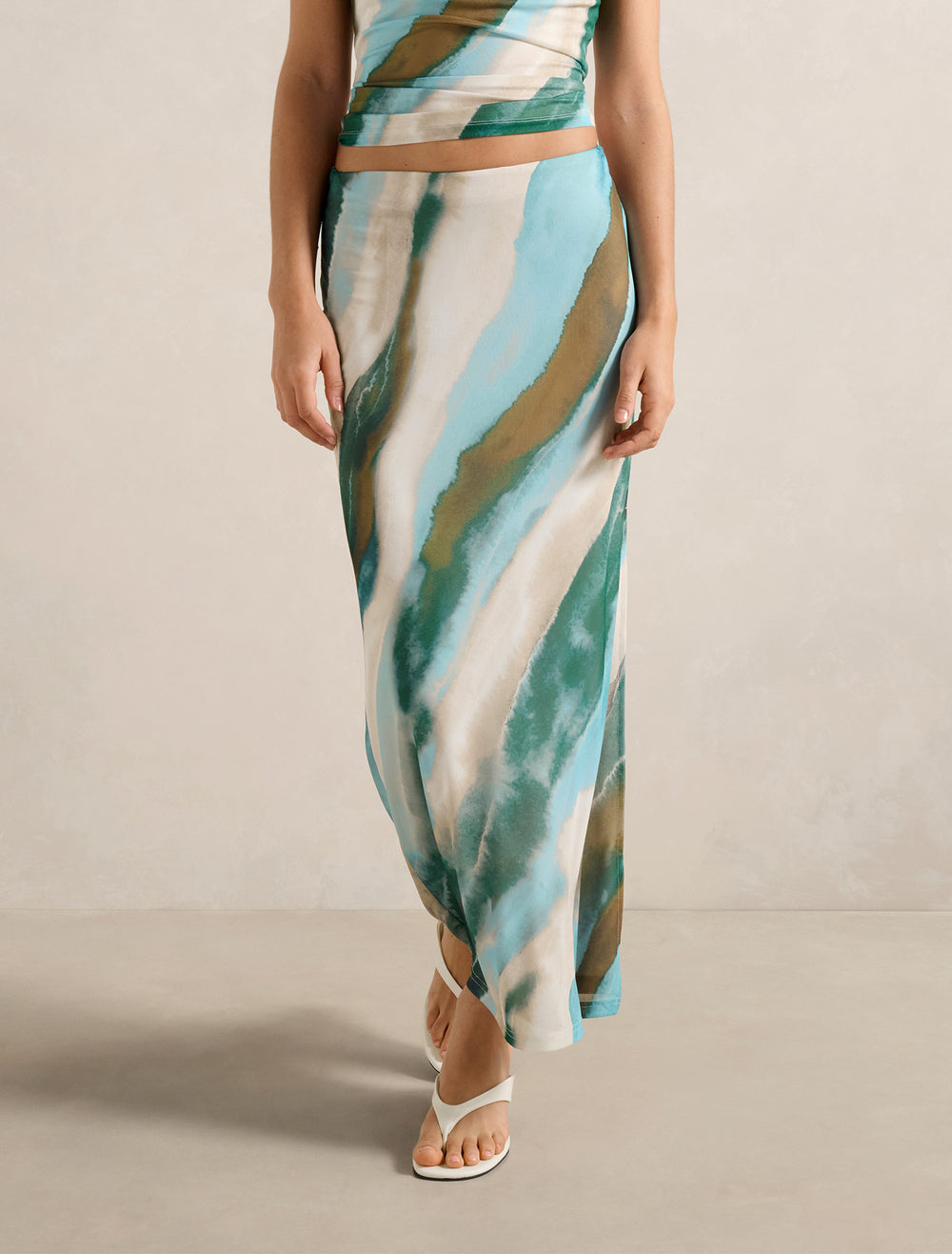 Marie Spot Mesh Skirt
