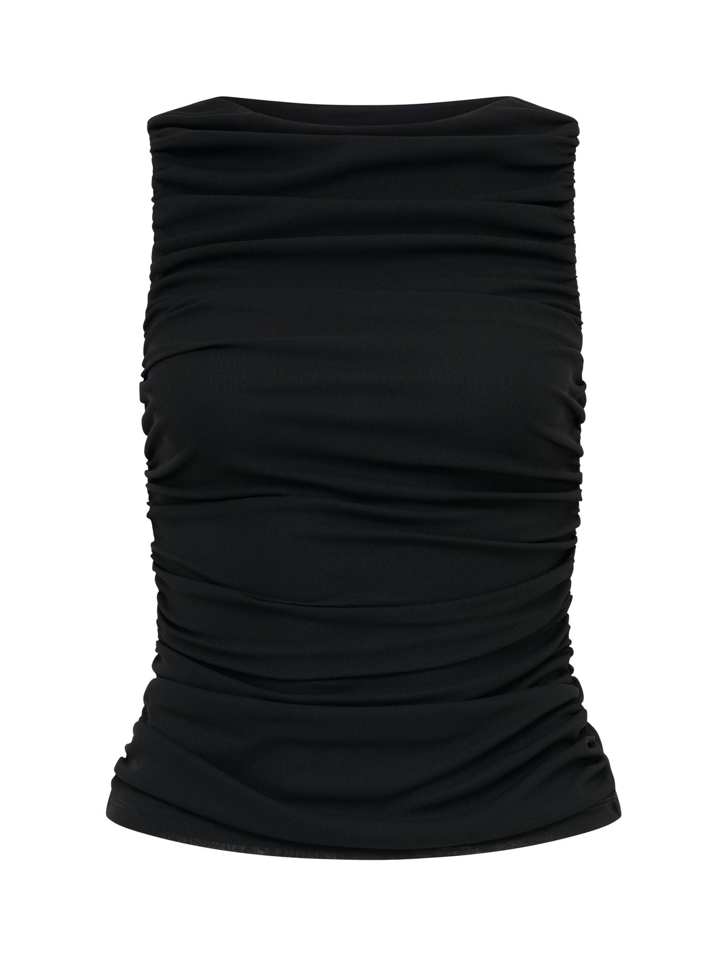 Pippa Ruched Boat Neck Top Forever New