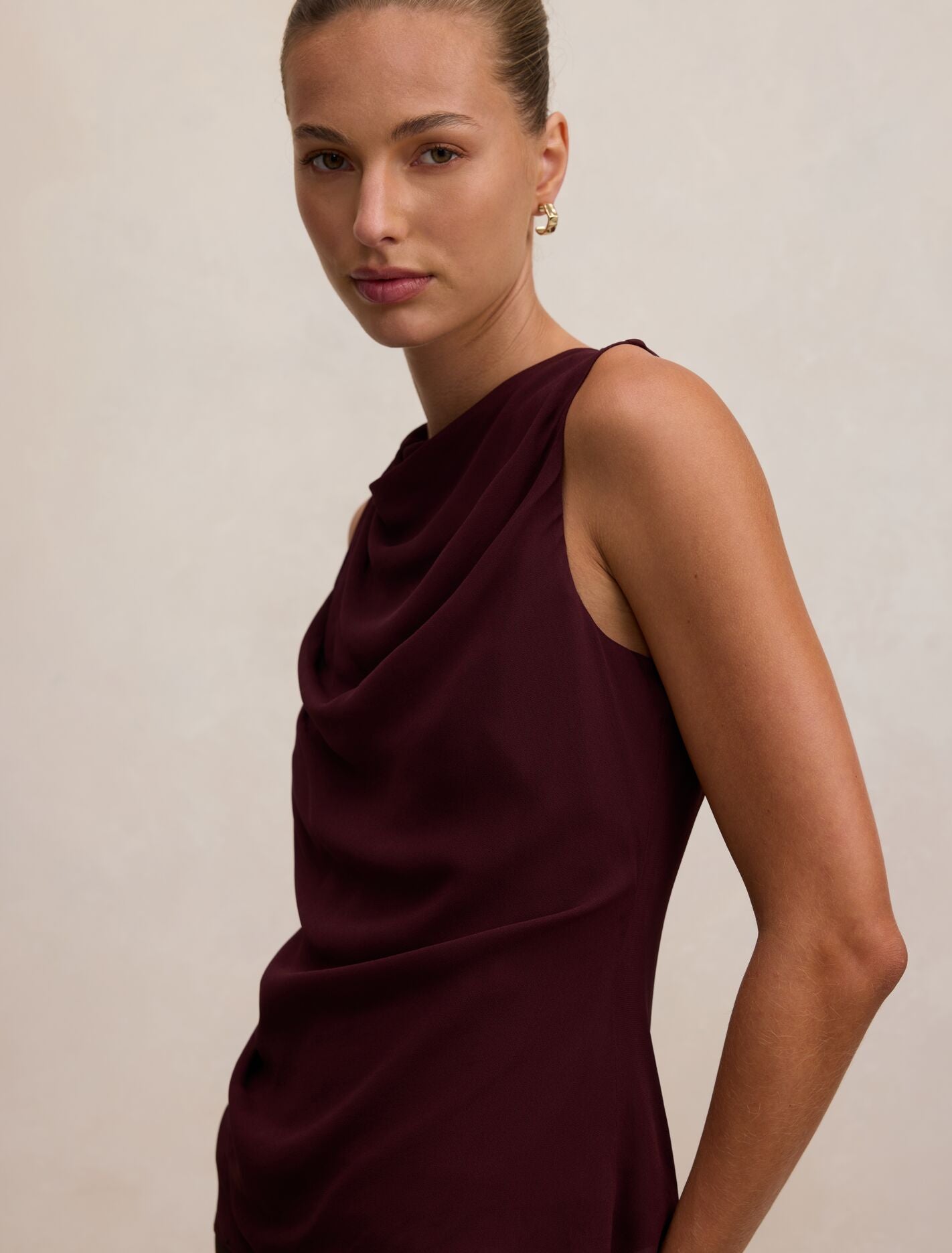 Tiffany Draped Sleeveless Top Forever New