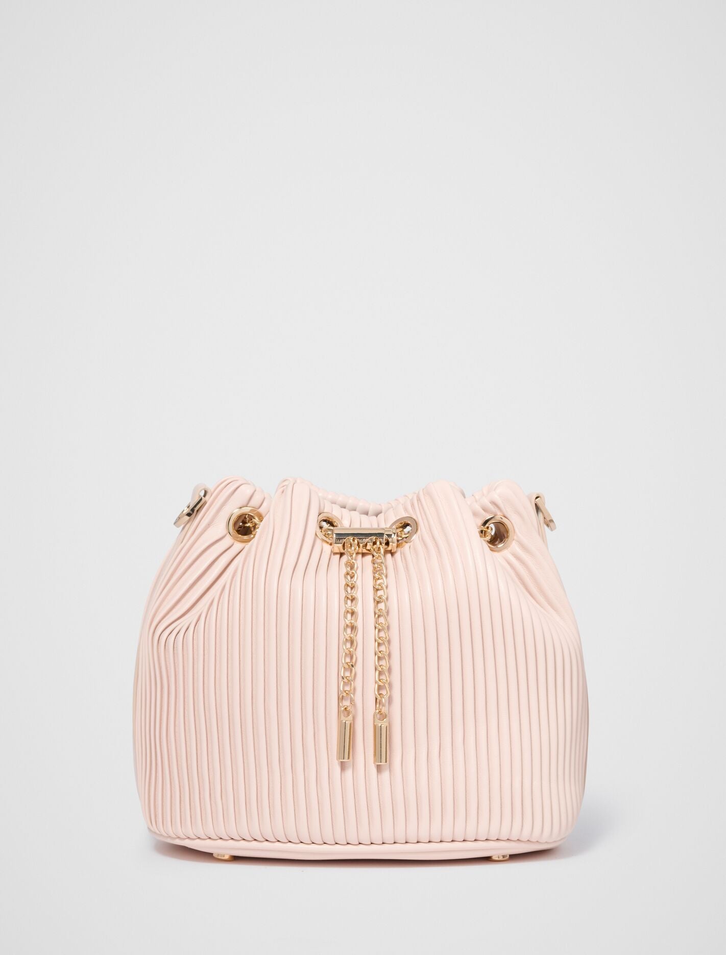 Dahlia Drawstring Pleat Bucket Bag 0 Rose Forever New
