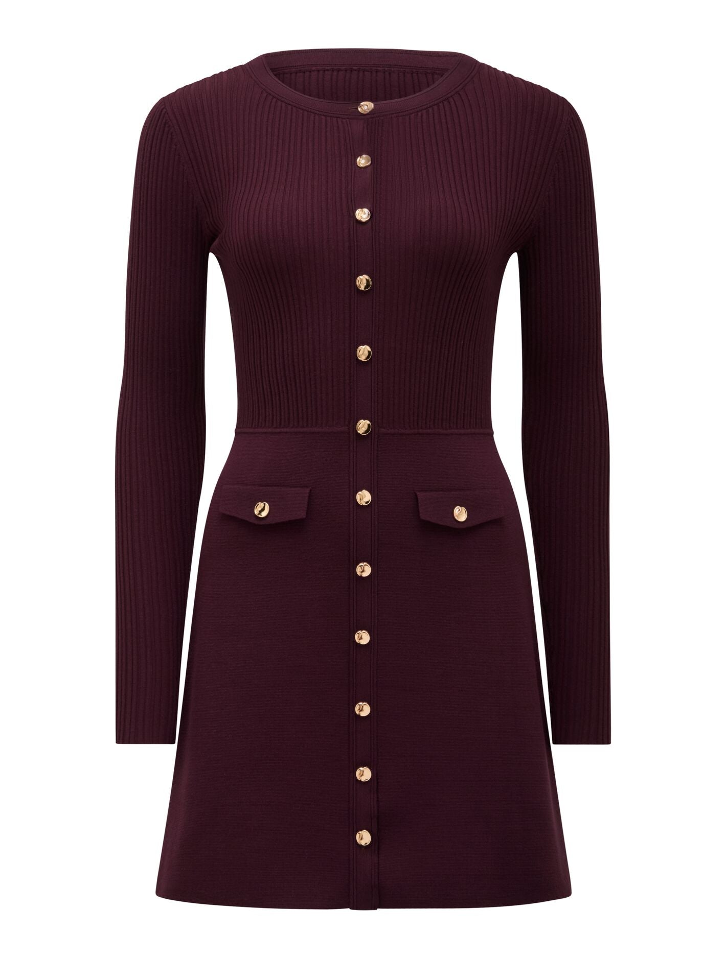 Issie Long Sleeve Knit Mini Dress Forever New