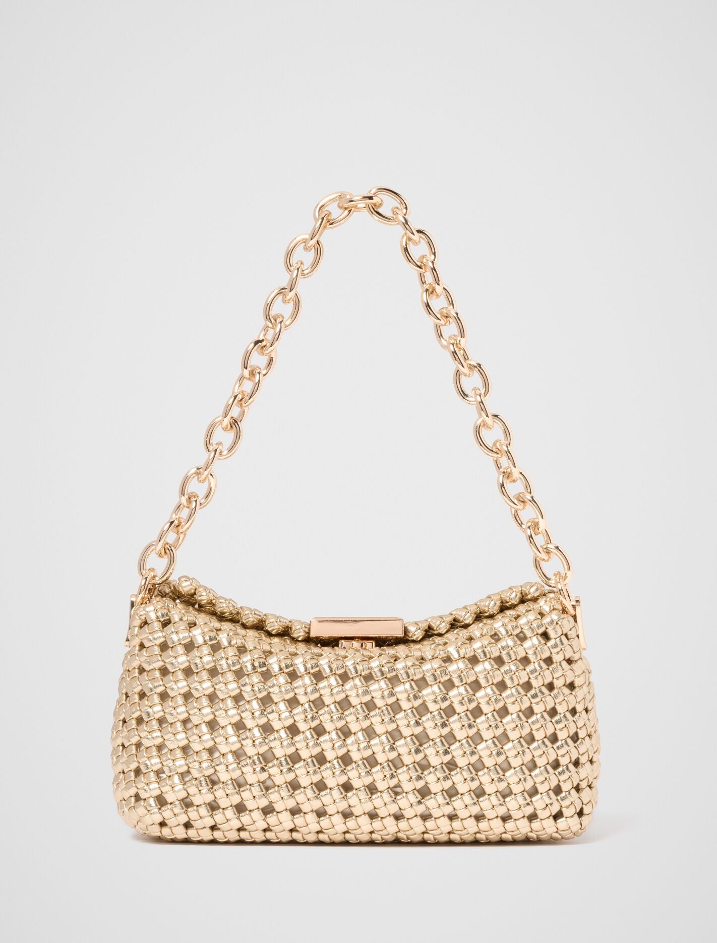 Teagan Weave Chain Bag 0 Gold Forever New