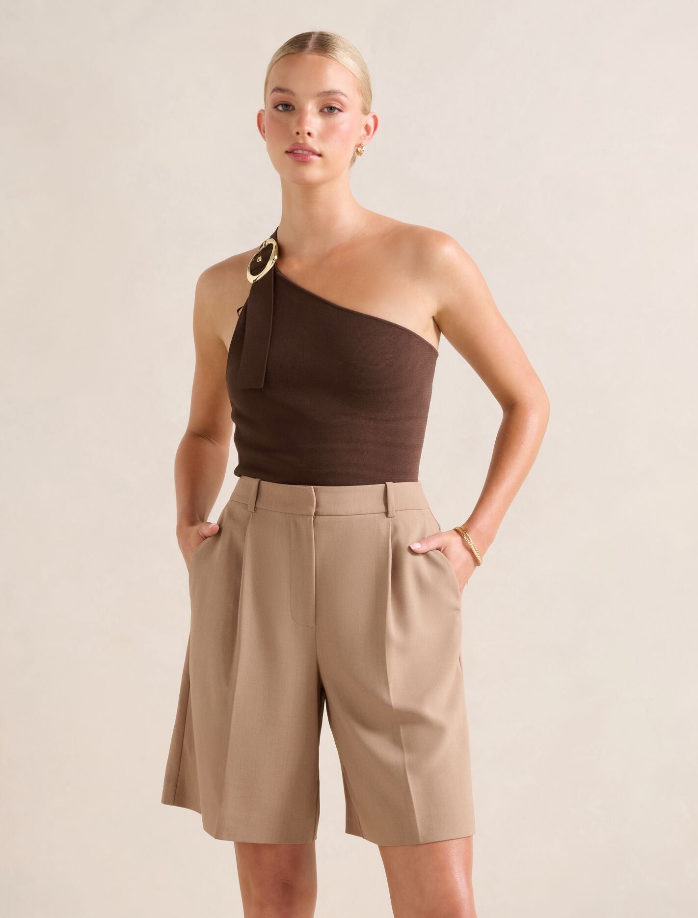 Monroe Asymmetric Knit Top