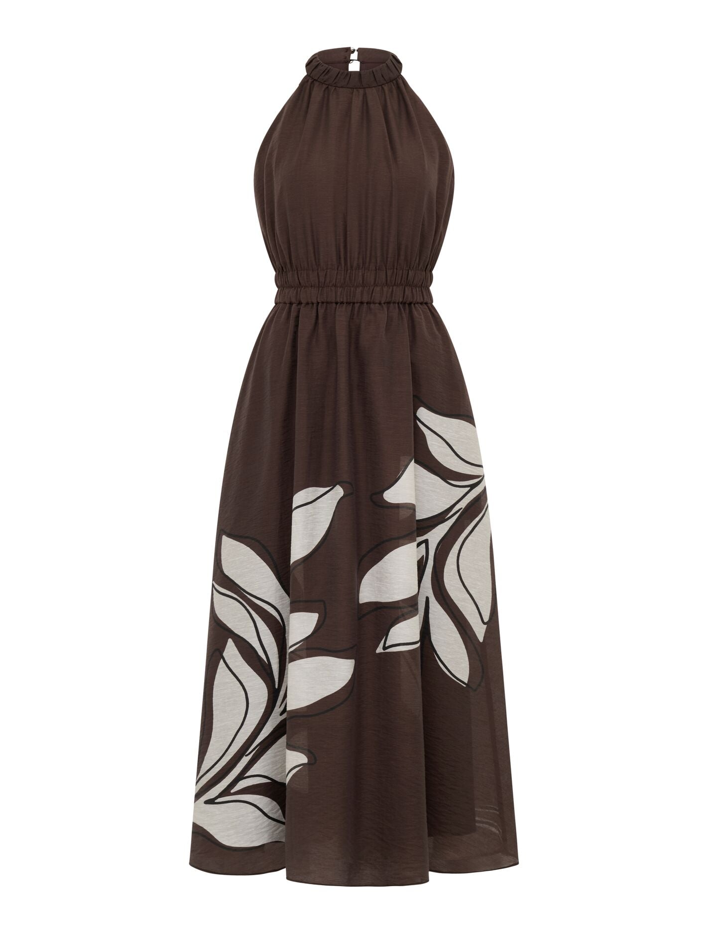 Magnolia High Neck Midi Dress
