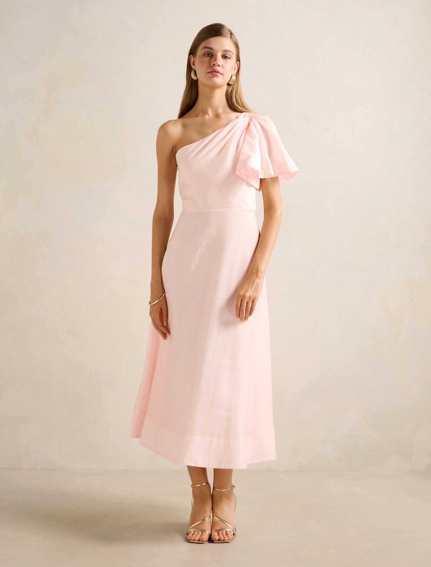 Mattea One Shoulder Midi Dress