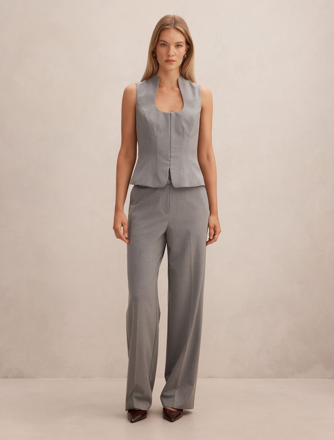 Kyla Belted Straight Leg Pants Forever New