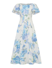 Kaya Printed Flutter Midi Dress Hyton Floral | Forever New