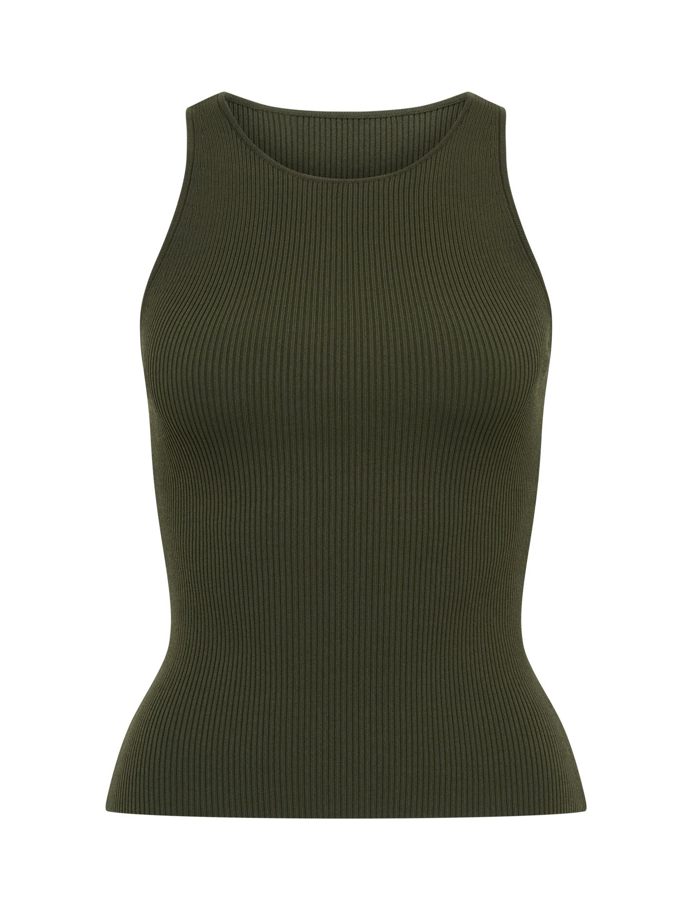 Carla Racer Knit Rib Tank Top