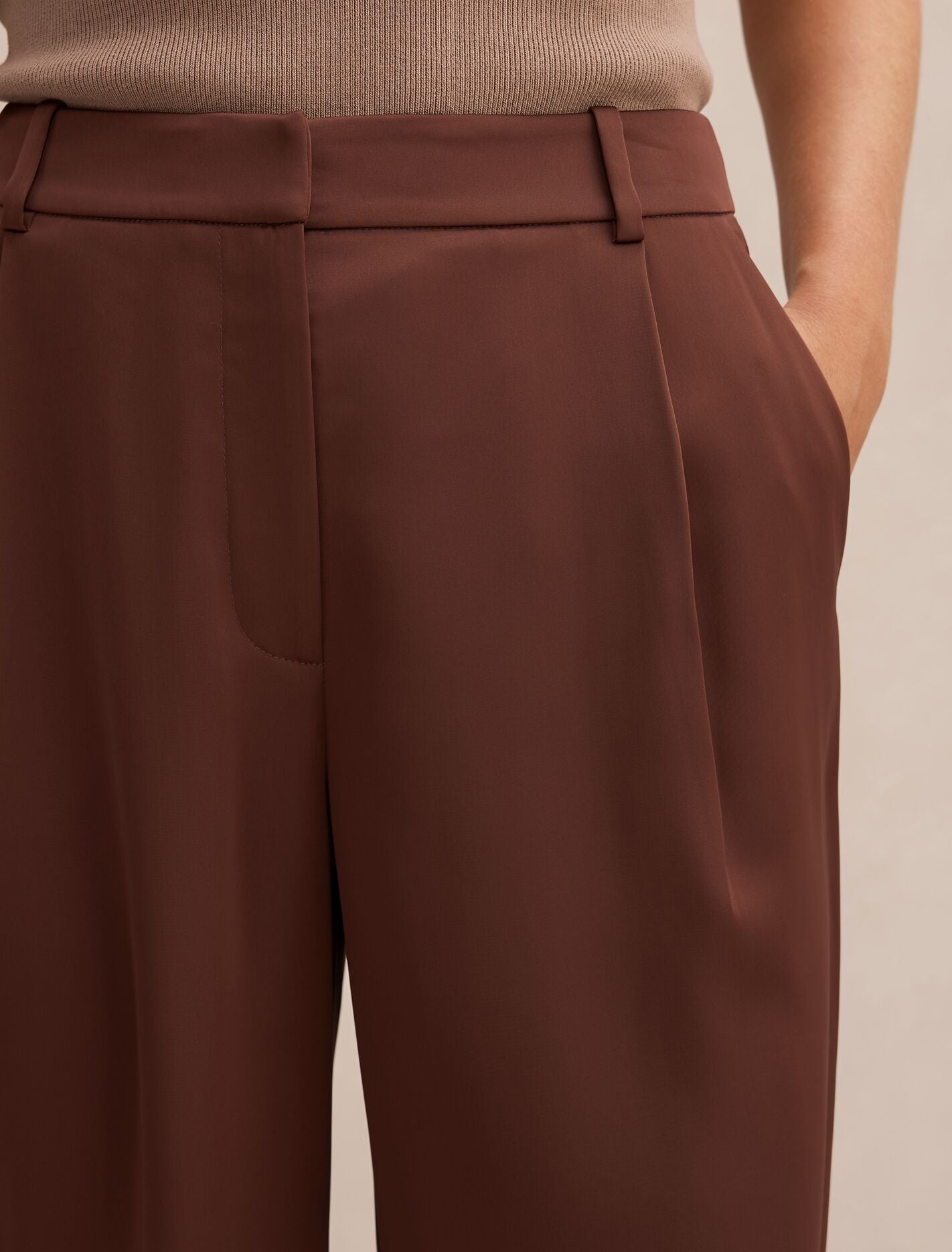 Solana Satin Wide Leg Pants Forever New