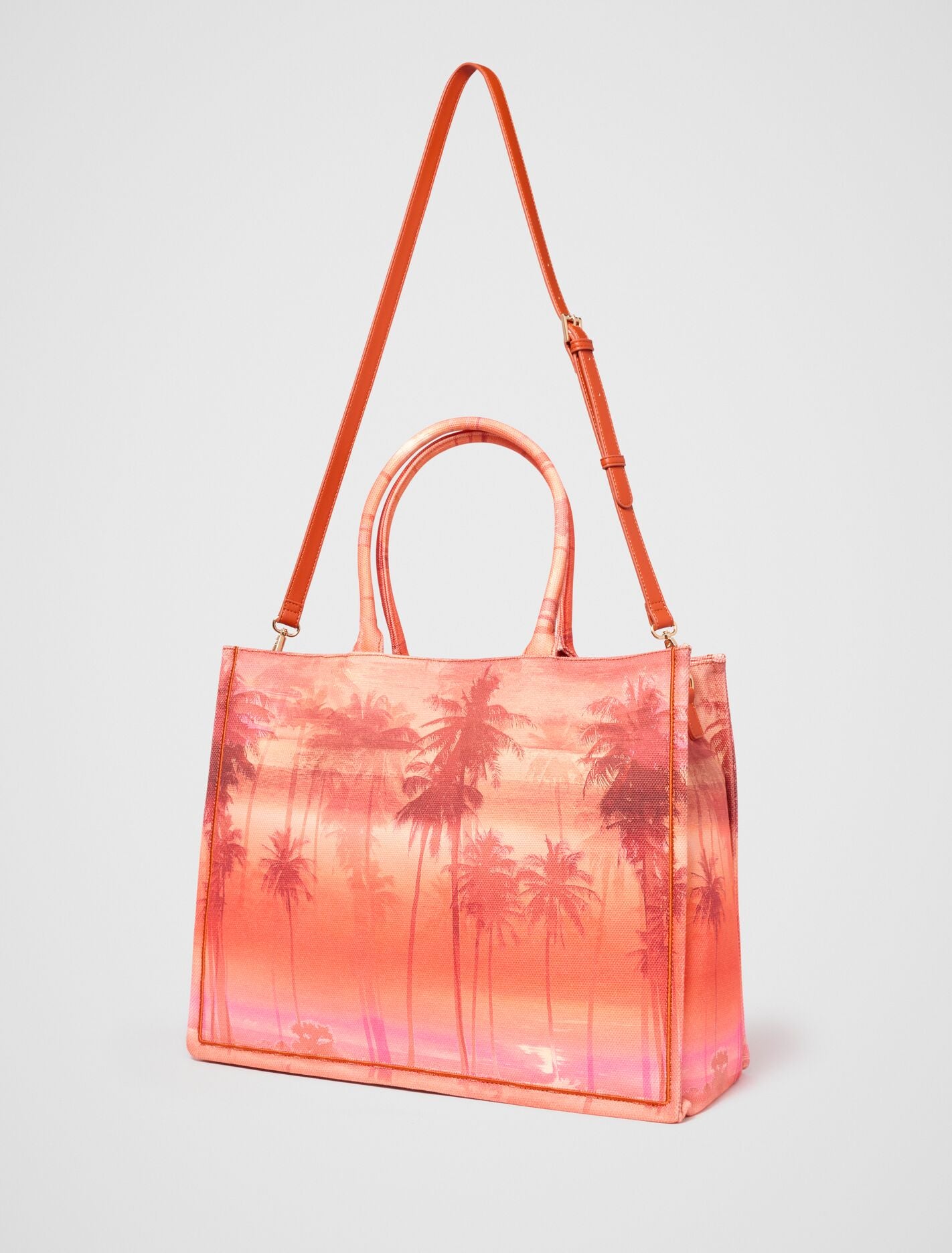Pamela Palm Tree Print Tote Bag Forever New