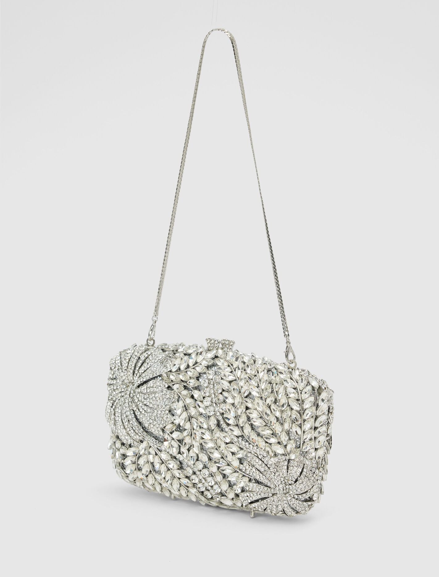 Everly Orchid Flower Clasp Hardcase Clutch Forever New