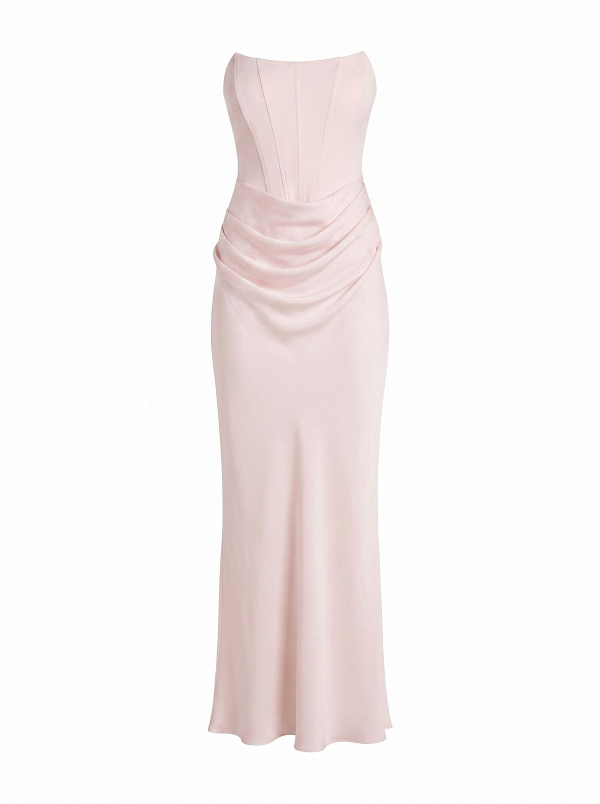 Isra Drape Strapless Maxi Dress