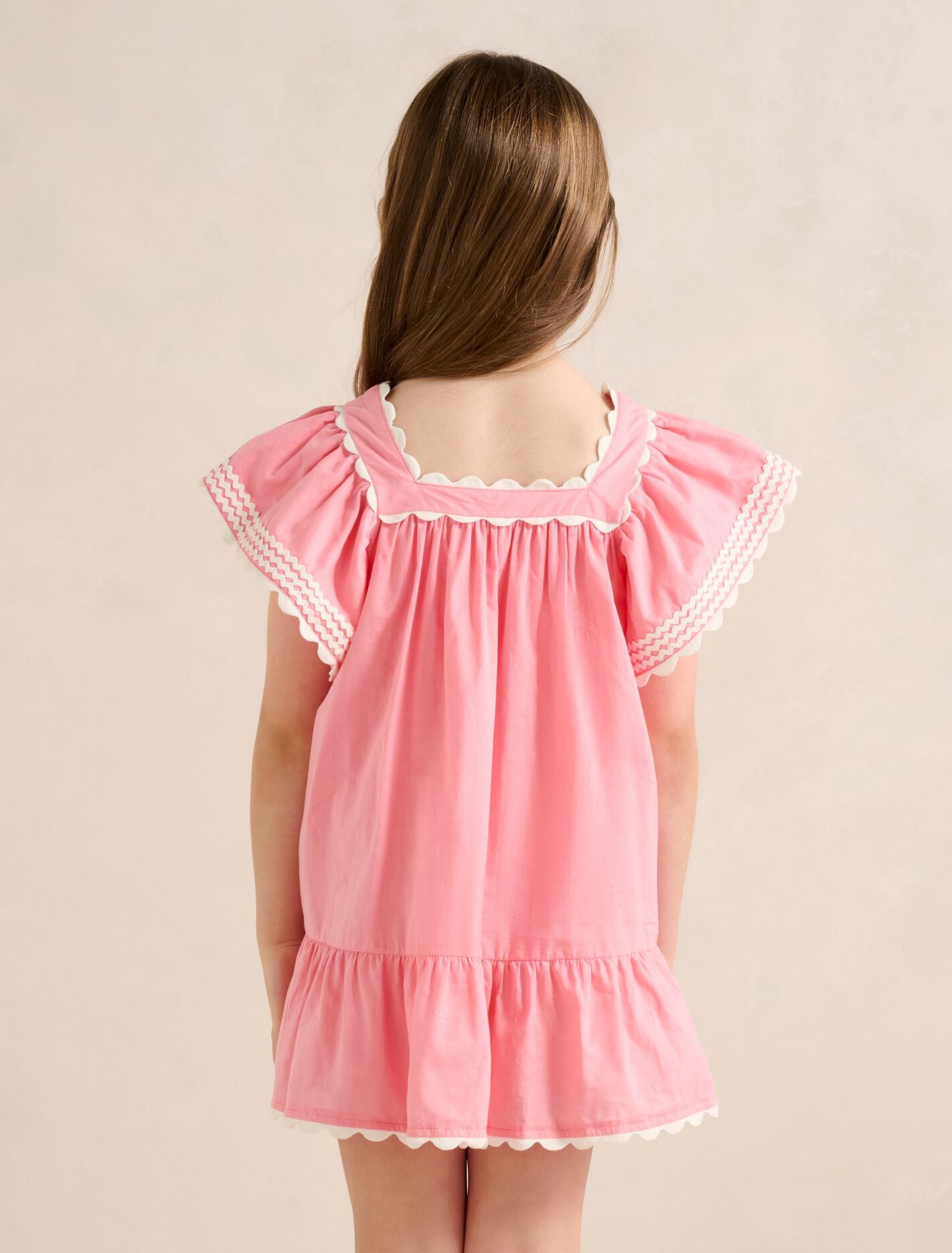 Maisie Girls Flutter Sleeve Dress Forever New