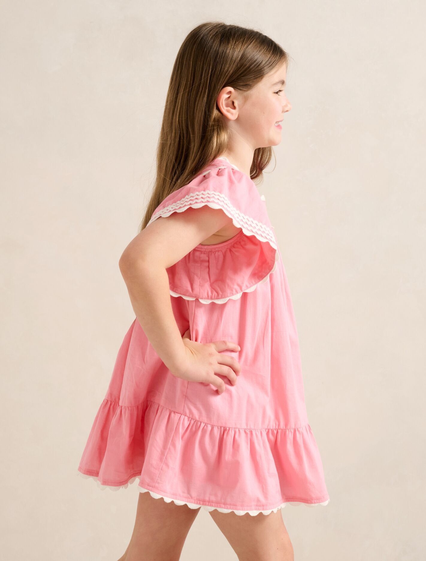 Maisie Girls Flutter Sleeve Dress Forever New