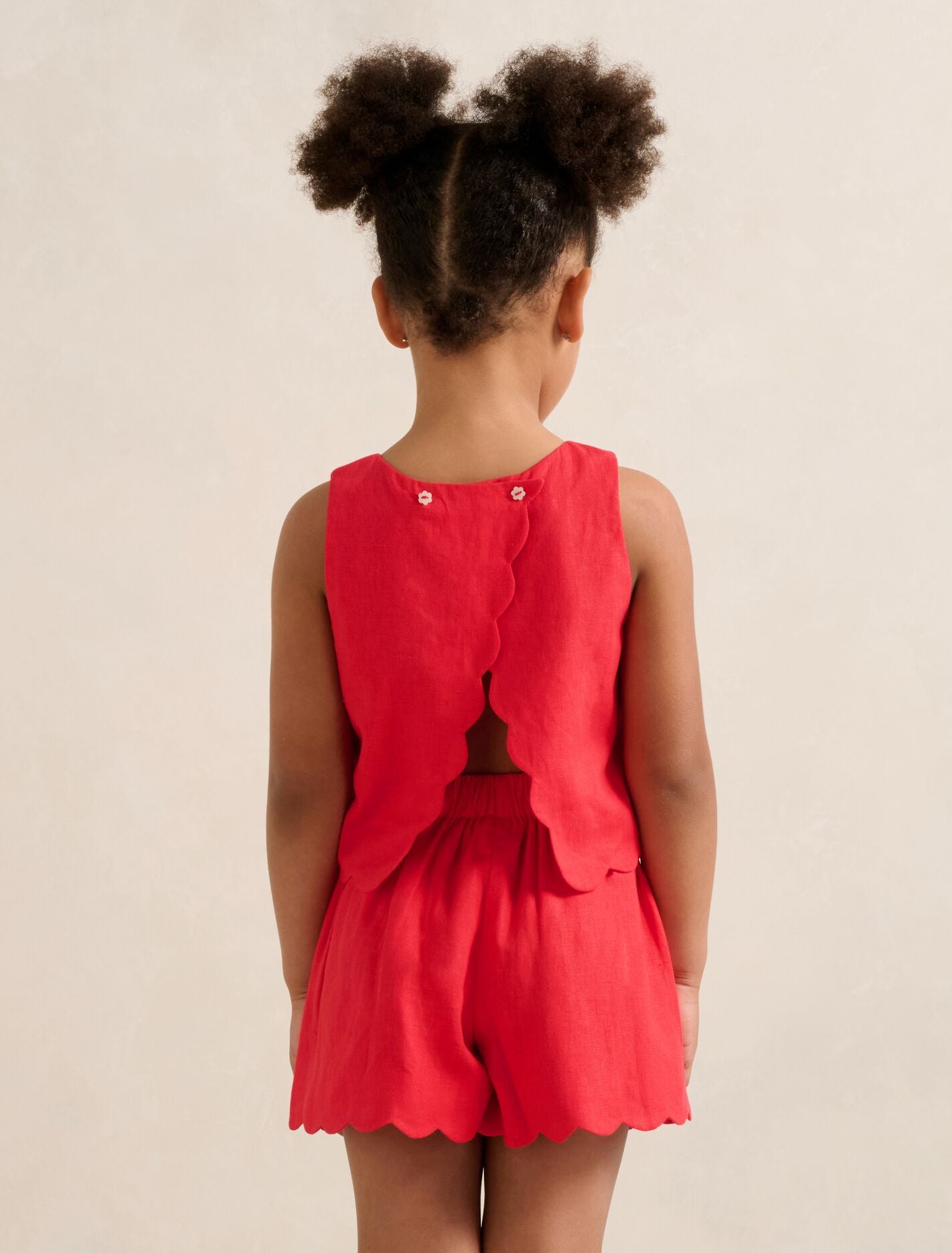 Molly Girls Scalloped Shift Top Forever New