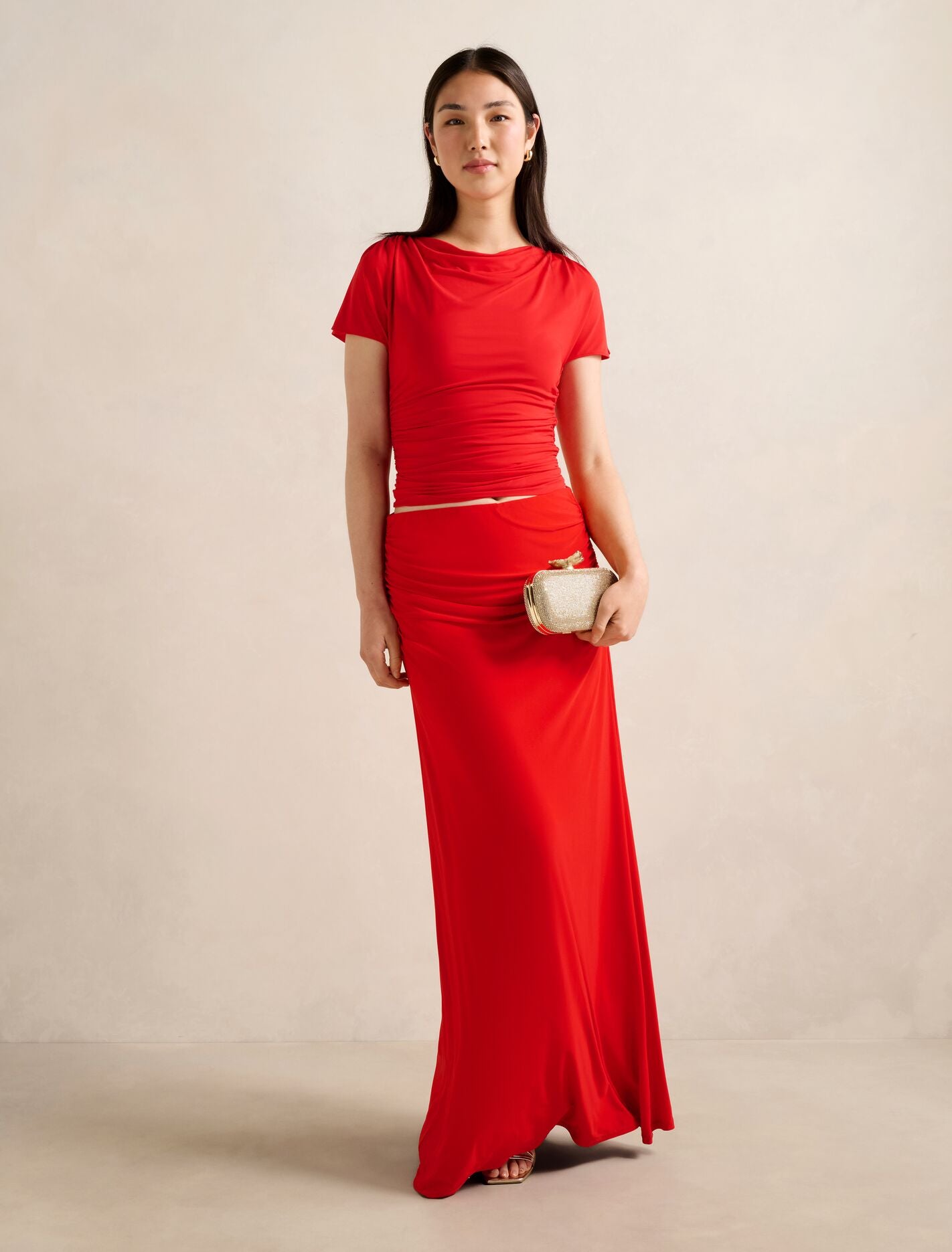 Stormi Spliced Shoulder Top