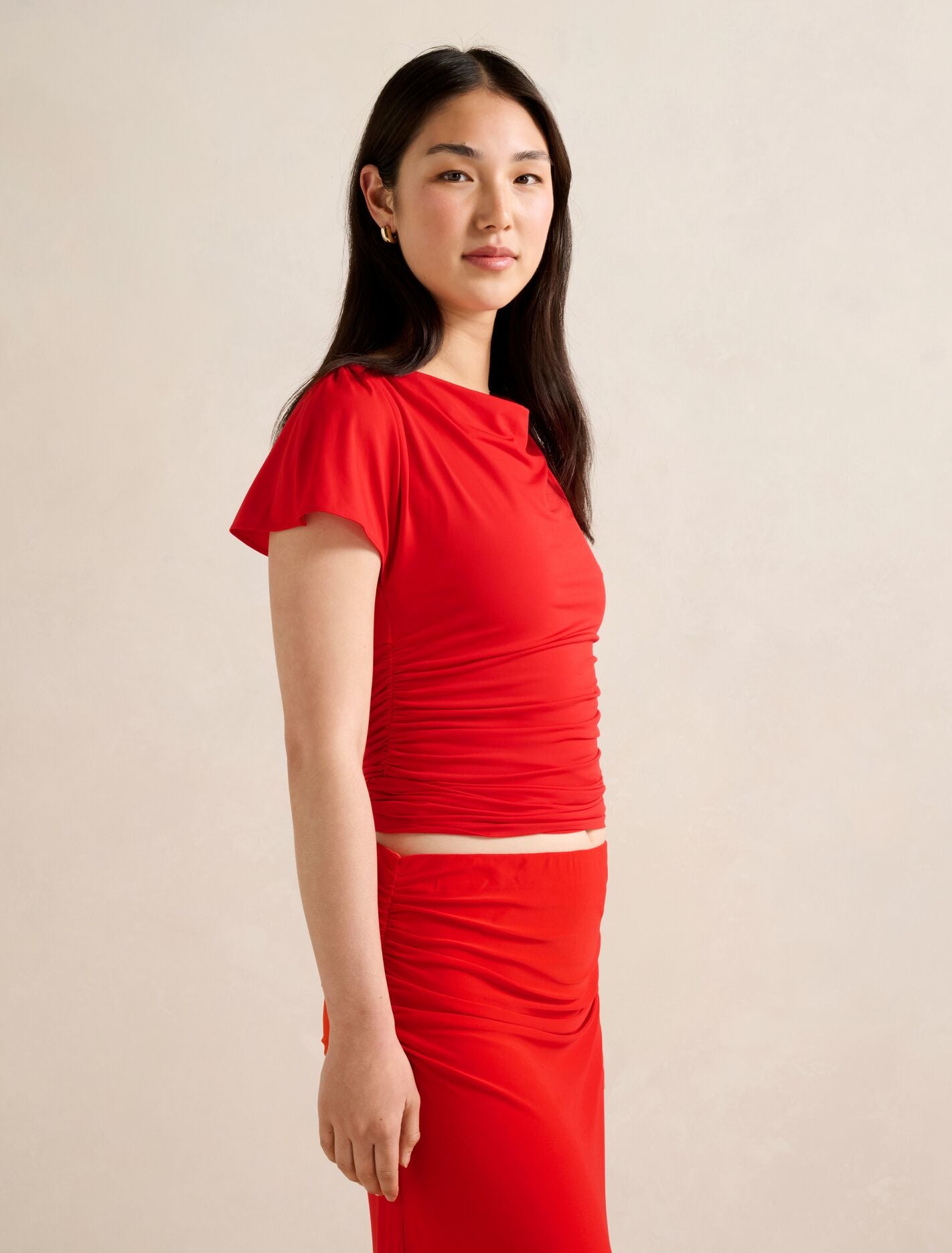 Stormi Spliced Shoulder Top