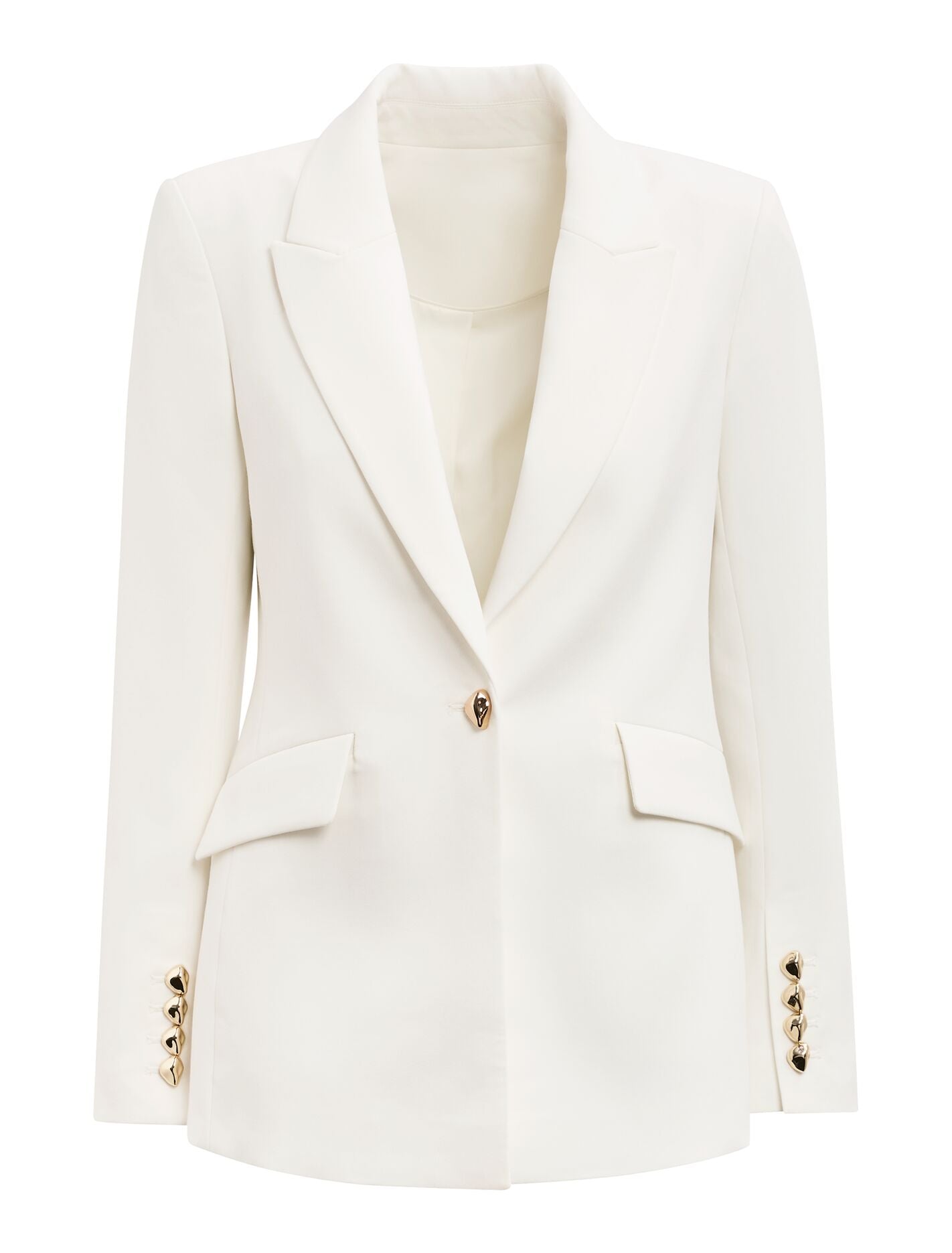 Trixie Gold Button Blazer Forever New