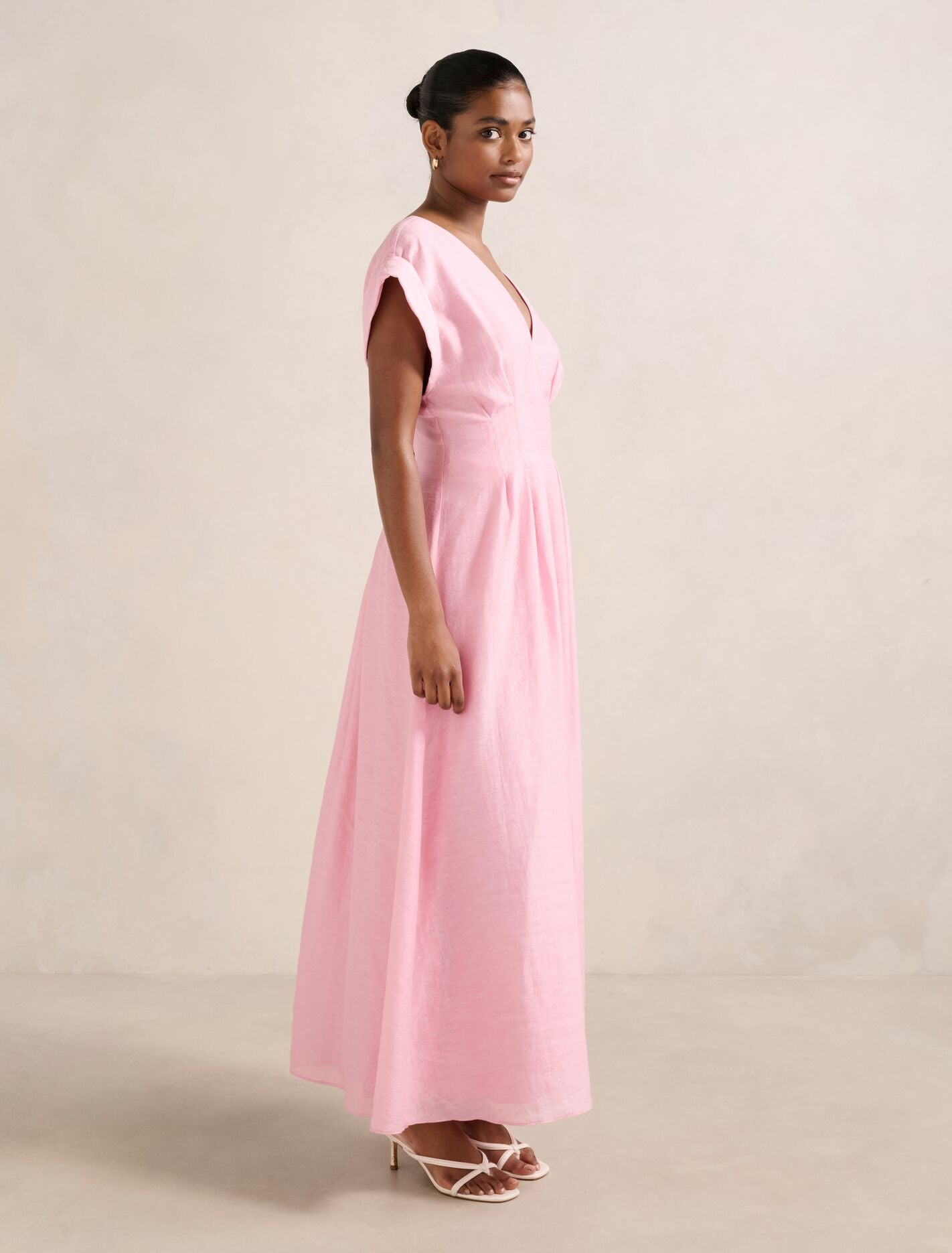 Alessandra Petite Tucked Midi Dress