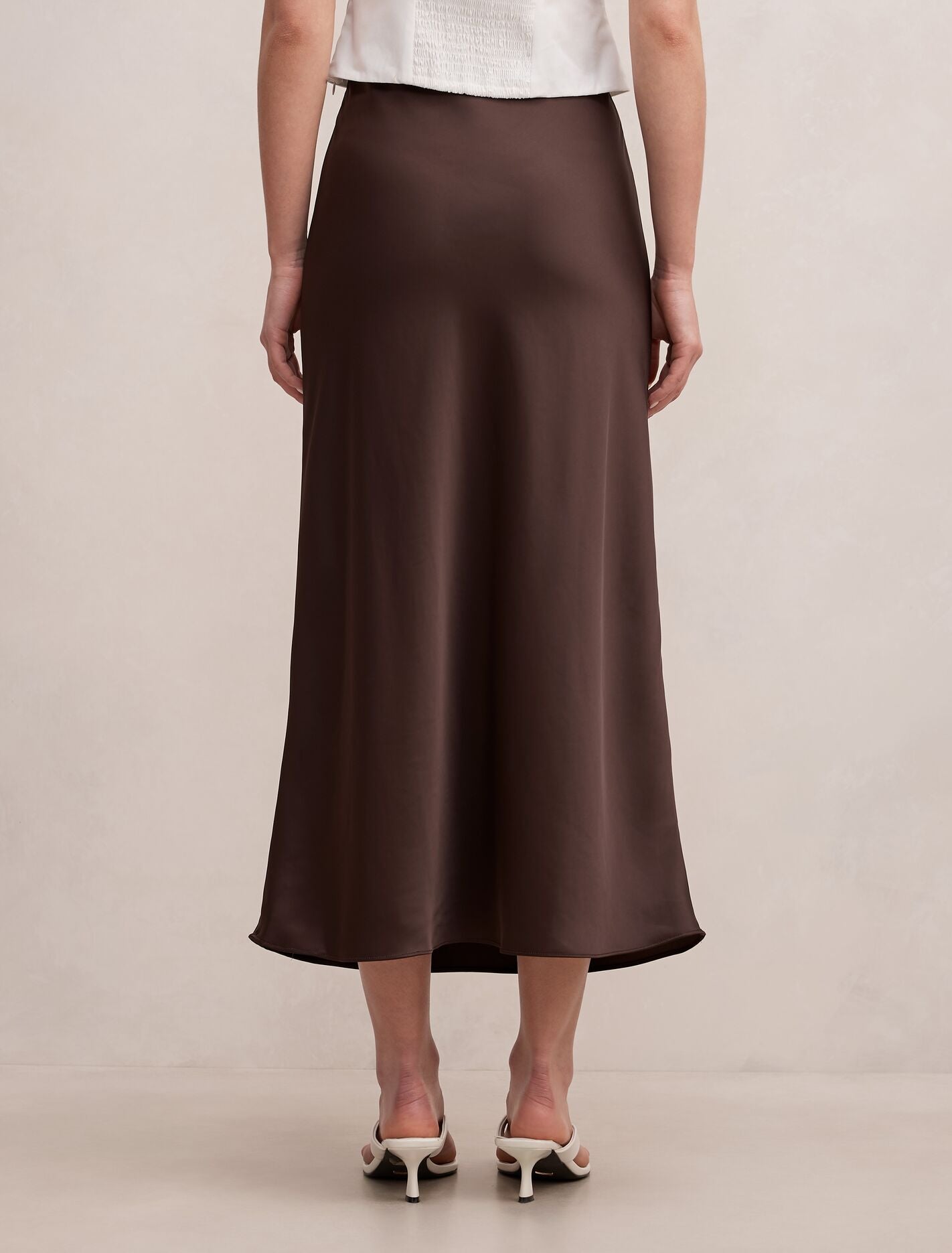 Sally Satin Slip Skirt Forever New